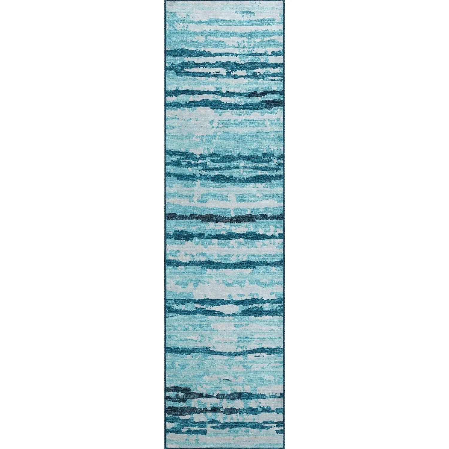 Indoor/ Outdoor Bravado Abstract Striped Baja Washable Area Rug