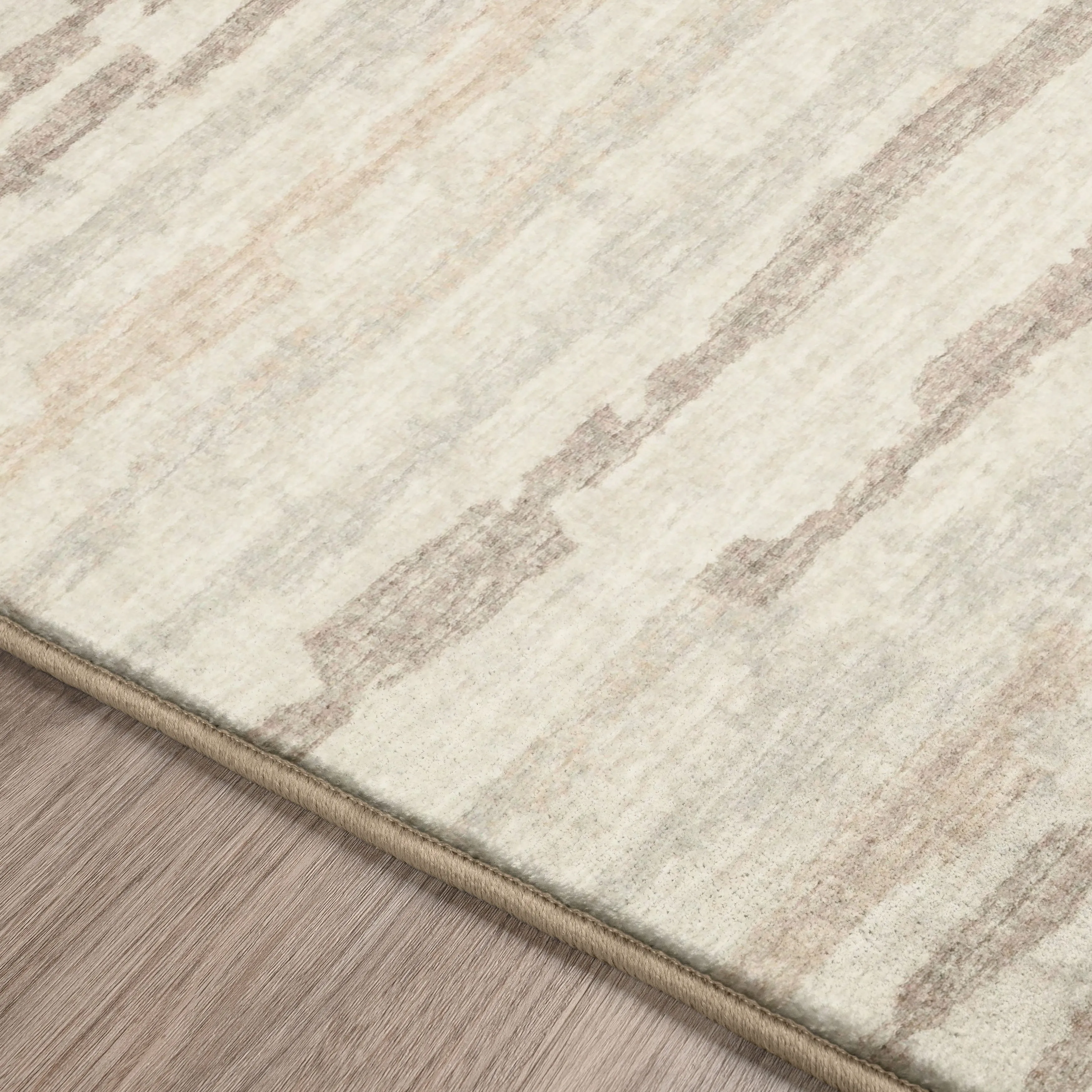Indoor/ Outdoor Bravado Abstract Striped Baja Washable Area Rug