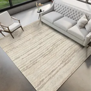 Indoor/ Outdoor Bravado Abstract Striped Baja Washable Area Rug