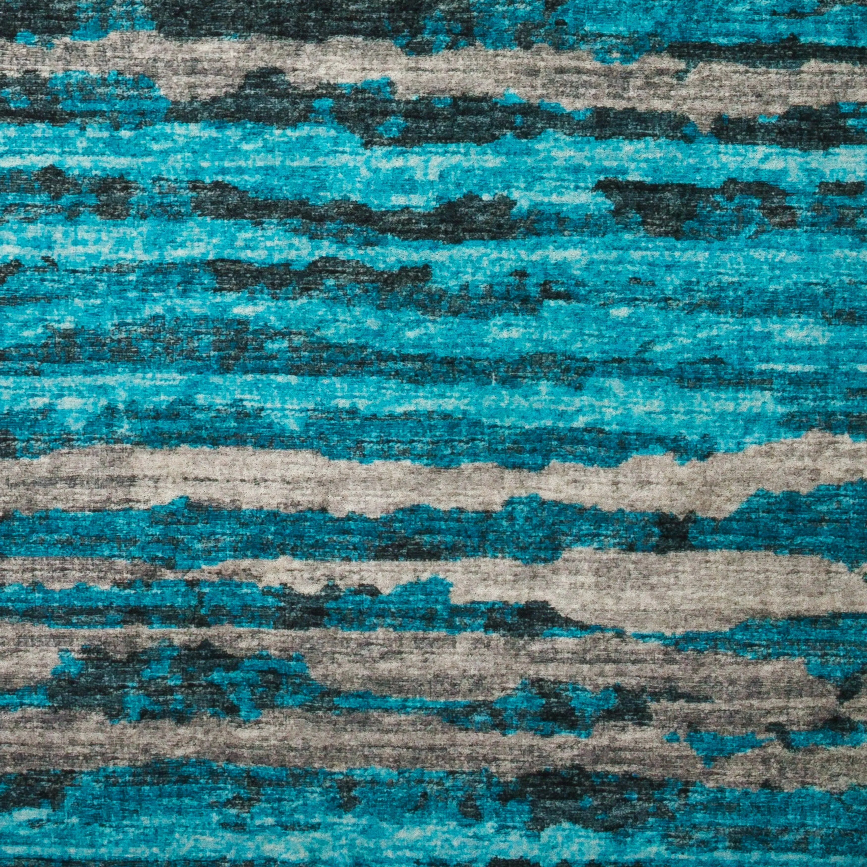 Indoor/ Outdoor Bravado Abstract Striped Baja Washable Area Rug