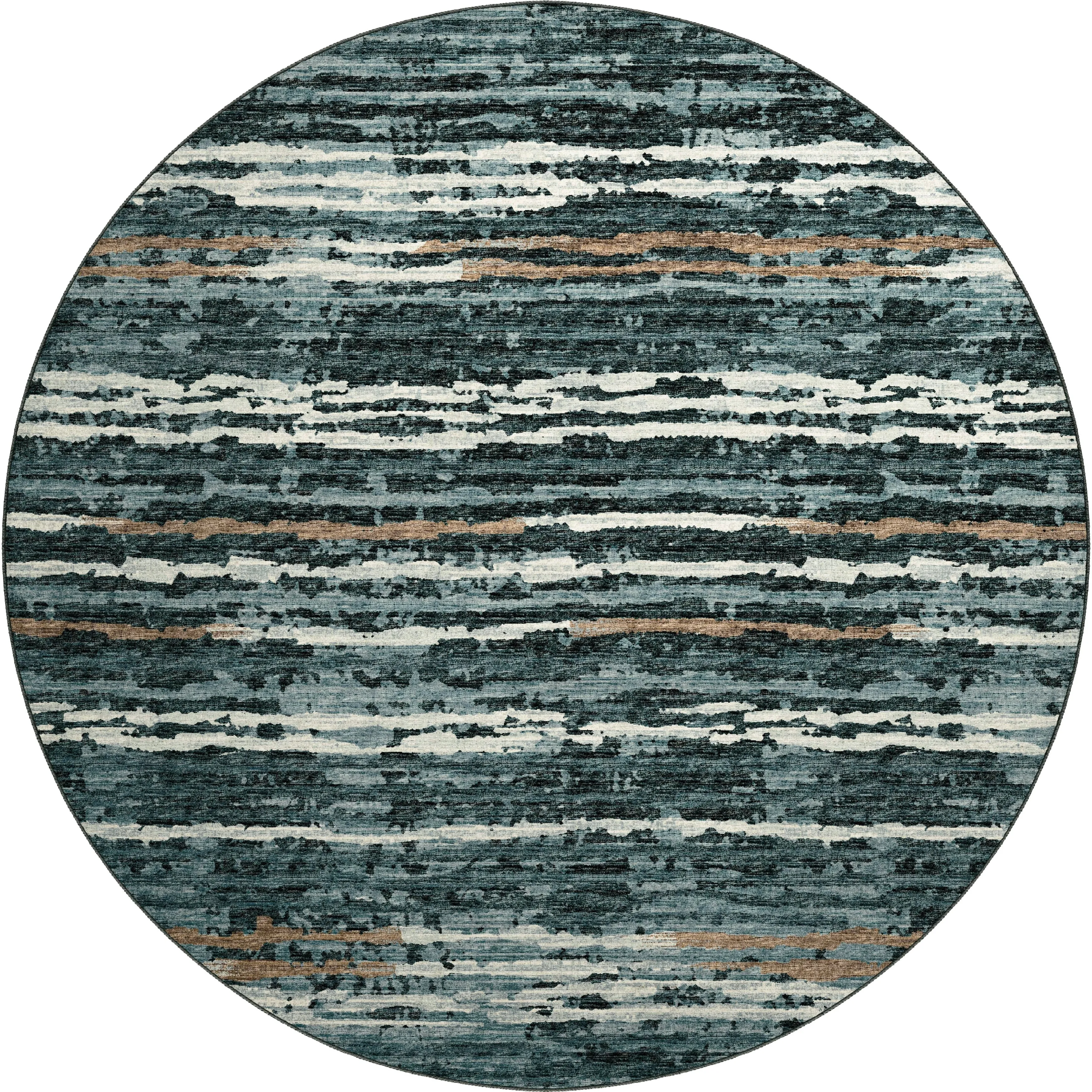 Indoor/ Outdoor Bravado Abstract Striped Baja Washable Area Rug