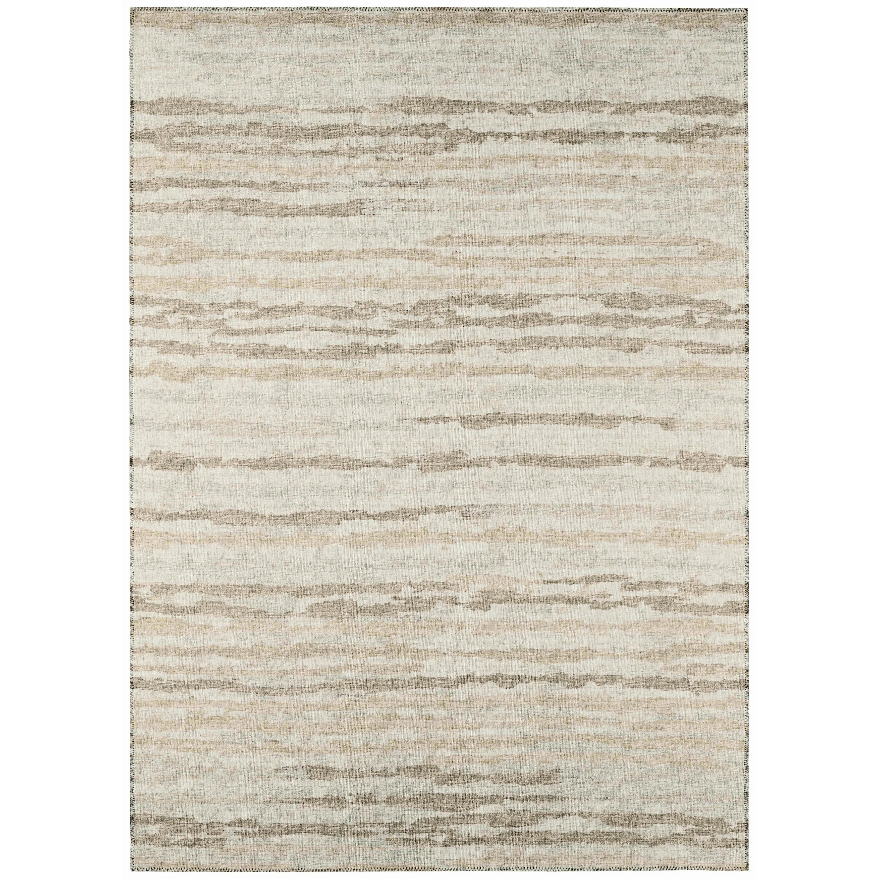 Indoor/ Outdoor Bravado Abstract Striped Baja Washable Area Rug