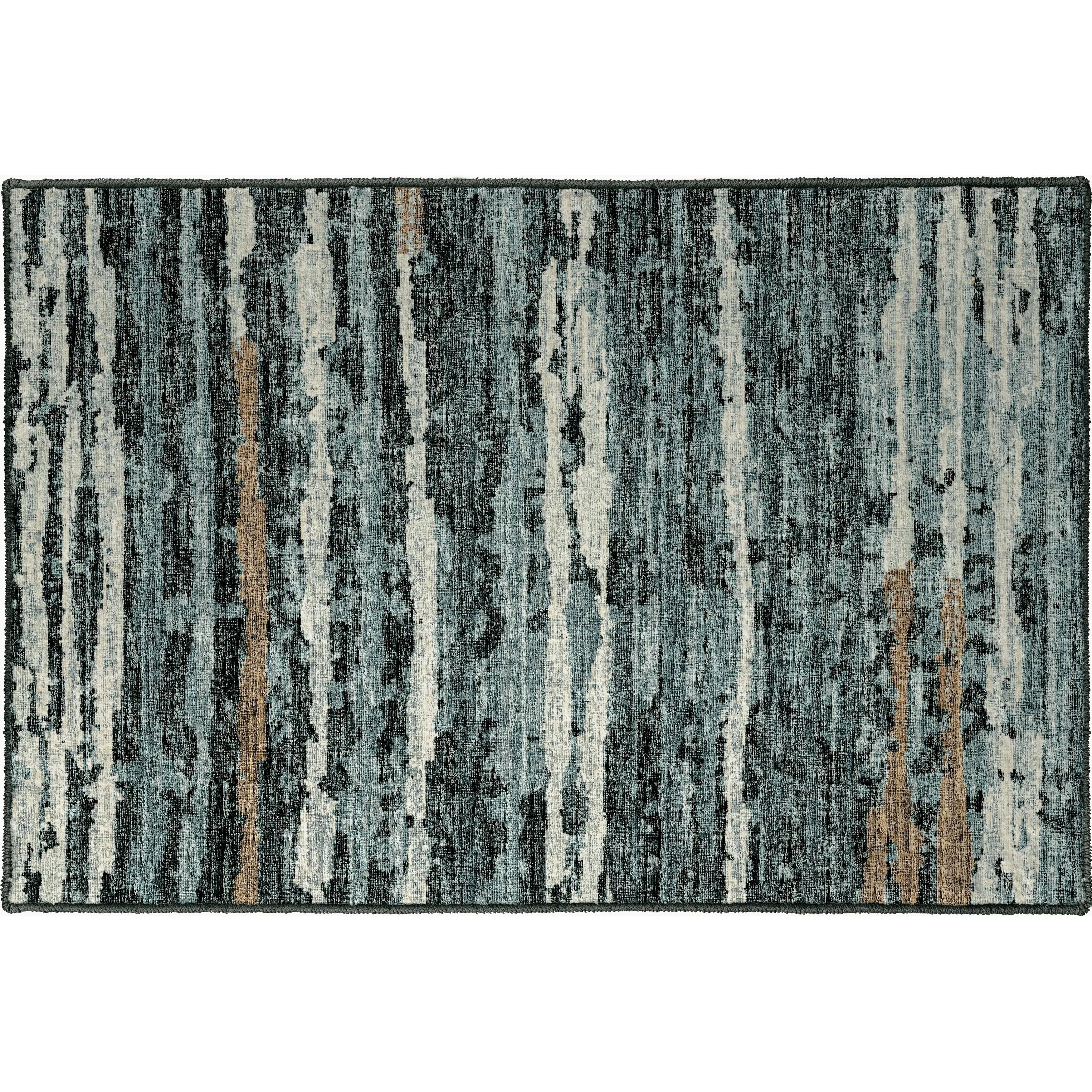 Indoor/ Outdoor Bravado Abstract Striped Baja Washable Area Rug