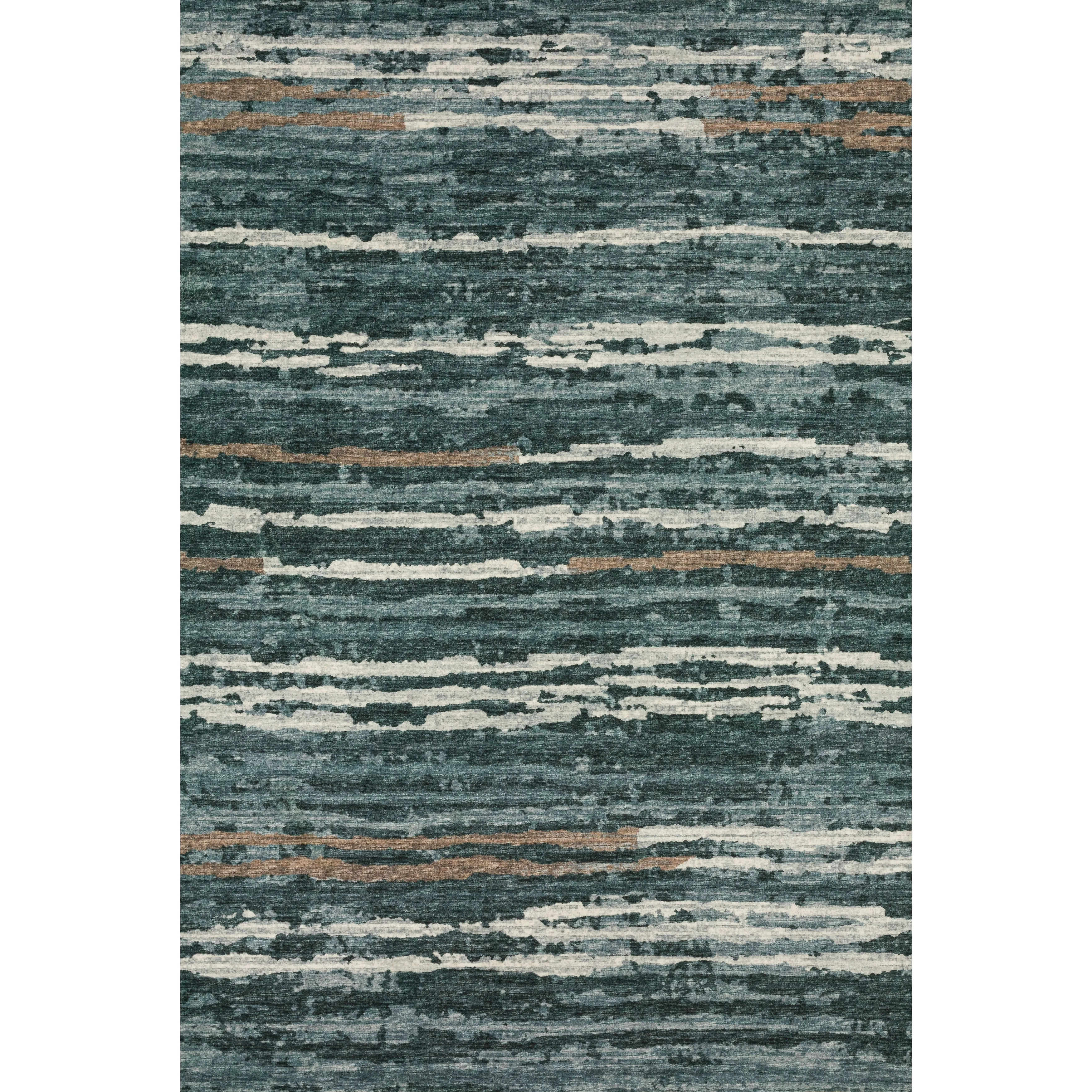 Indoor/ Outdoor Bravado Abstract Striped Baja Washable Area Rug