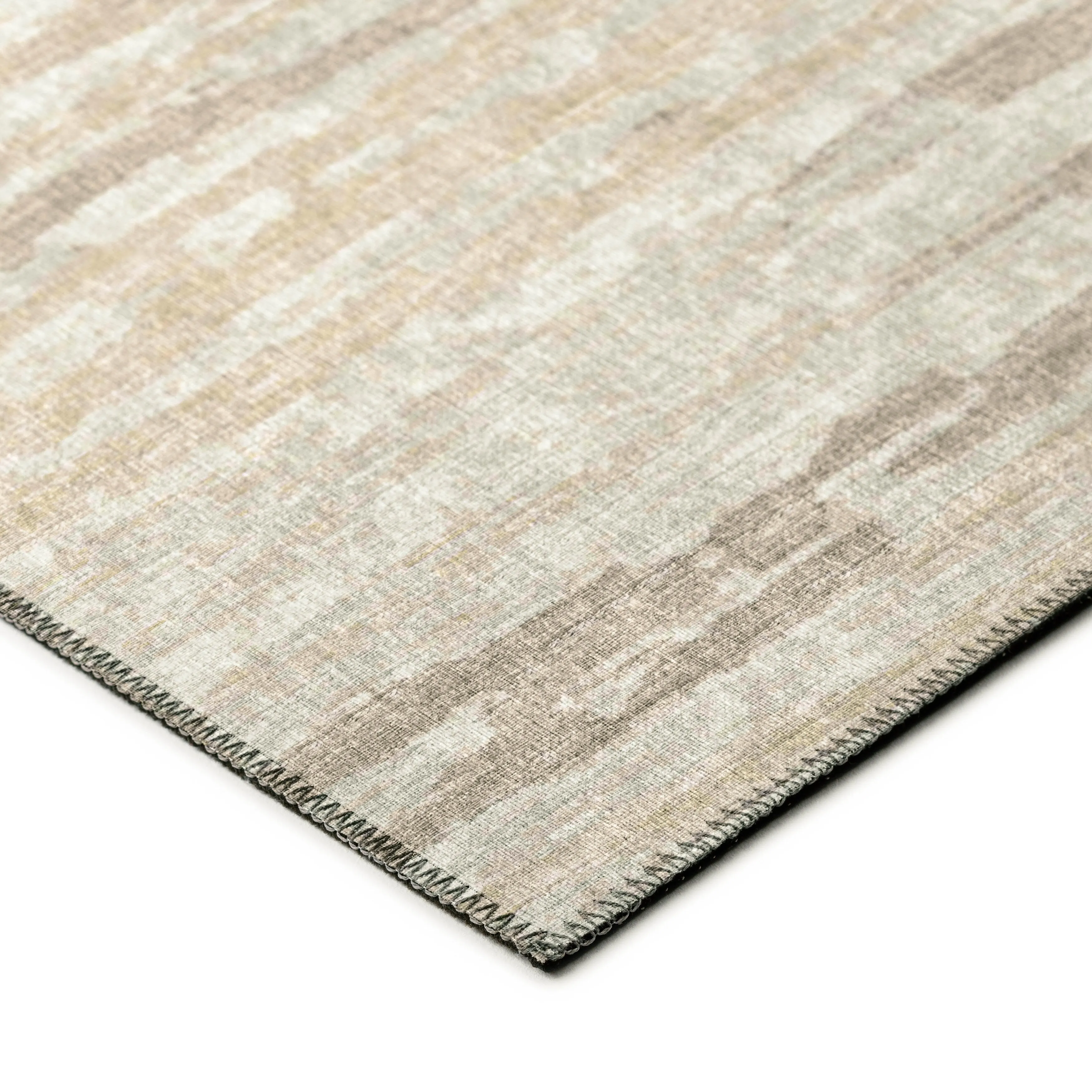 Indoor/ Outdoor Bravado Abstract Striped Baja Washable Area Rug