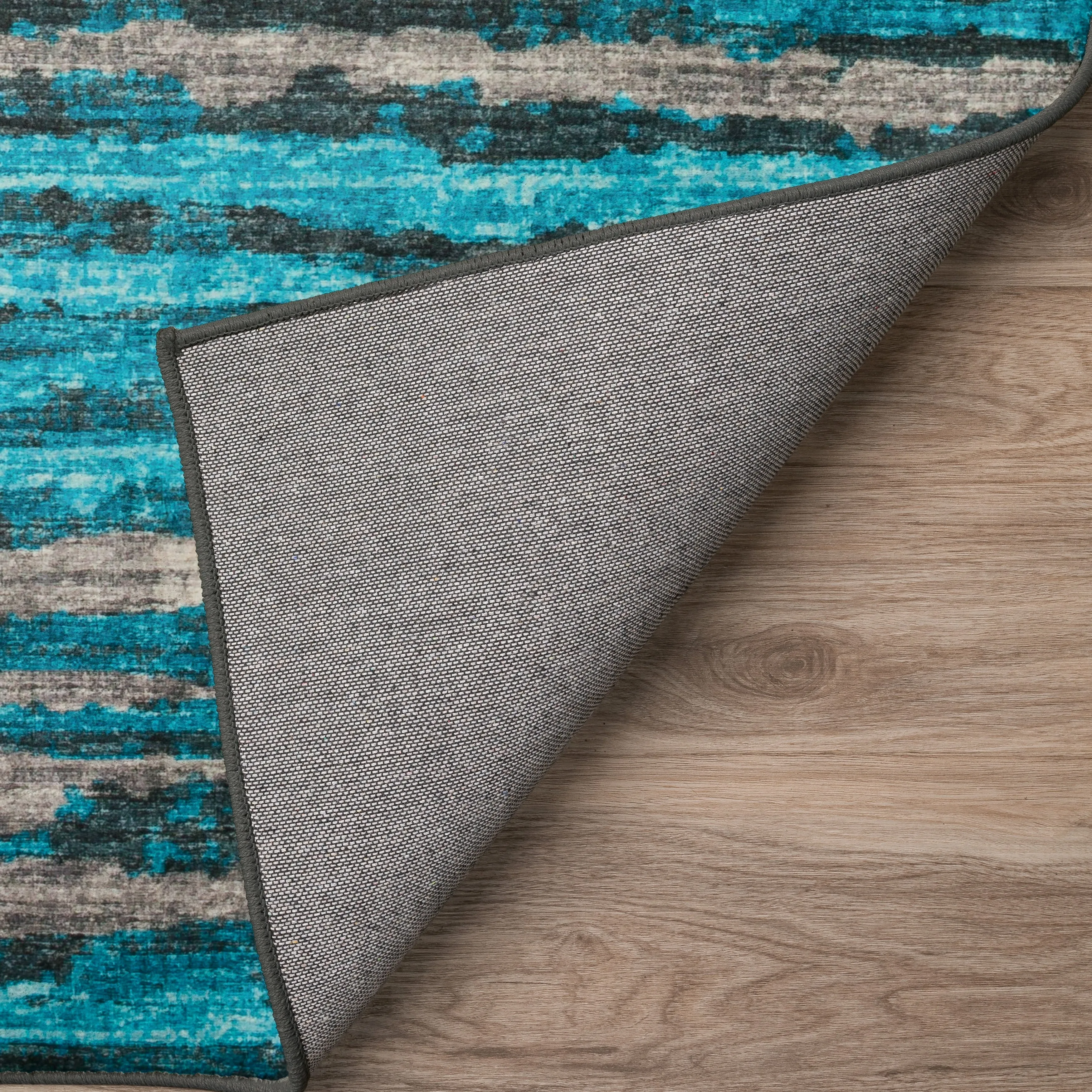 Indoor/ Outdoor Bravado Abstract Striped Baja Washable Area Rug