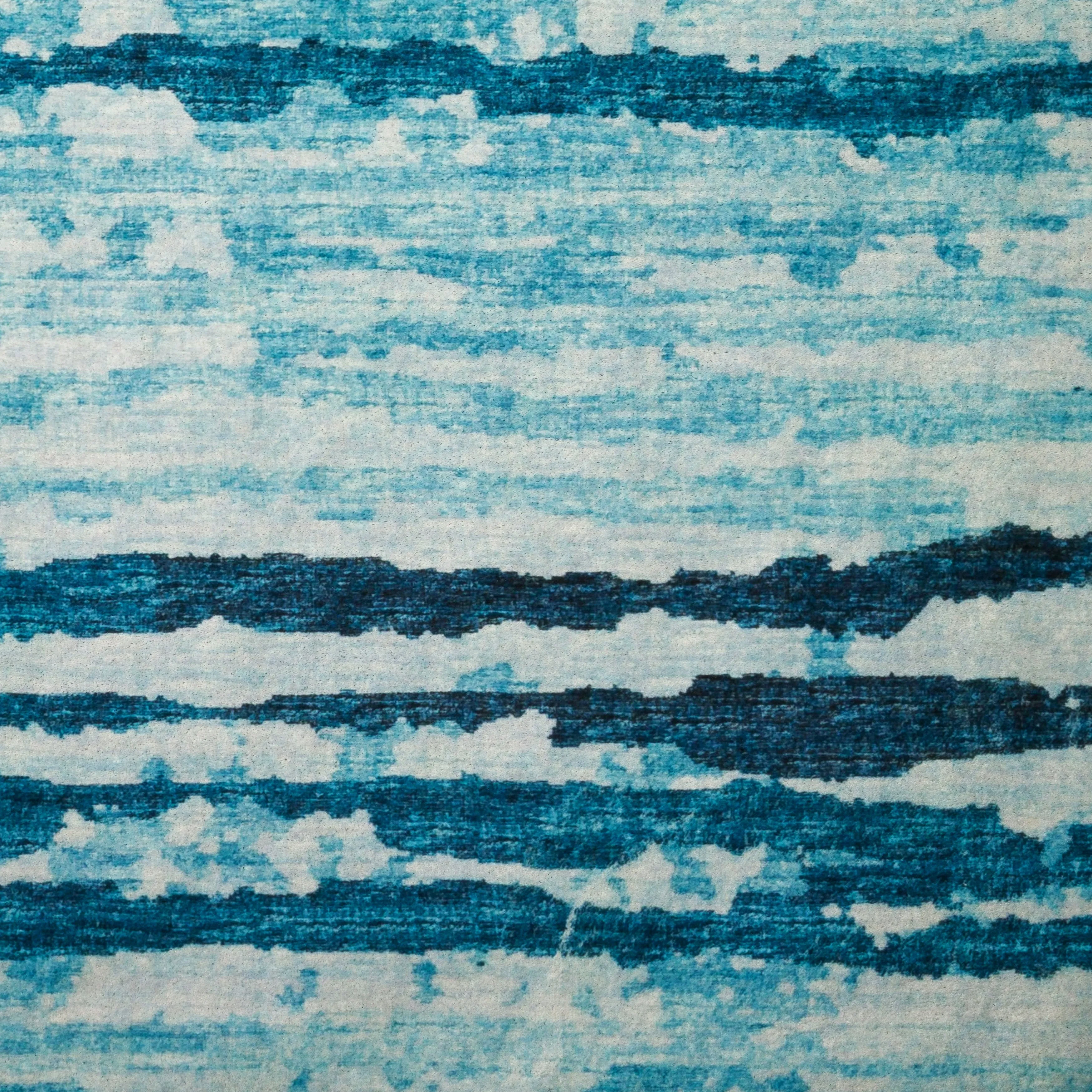 Indoor/ Outdoor Bravado Abstract Striped Baja Washable Area Rug