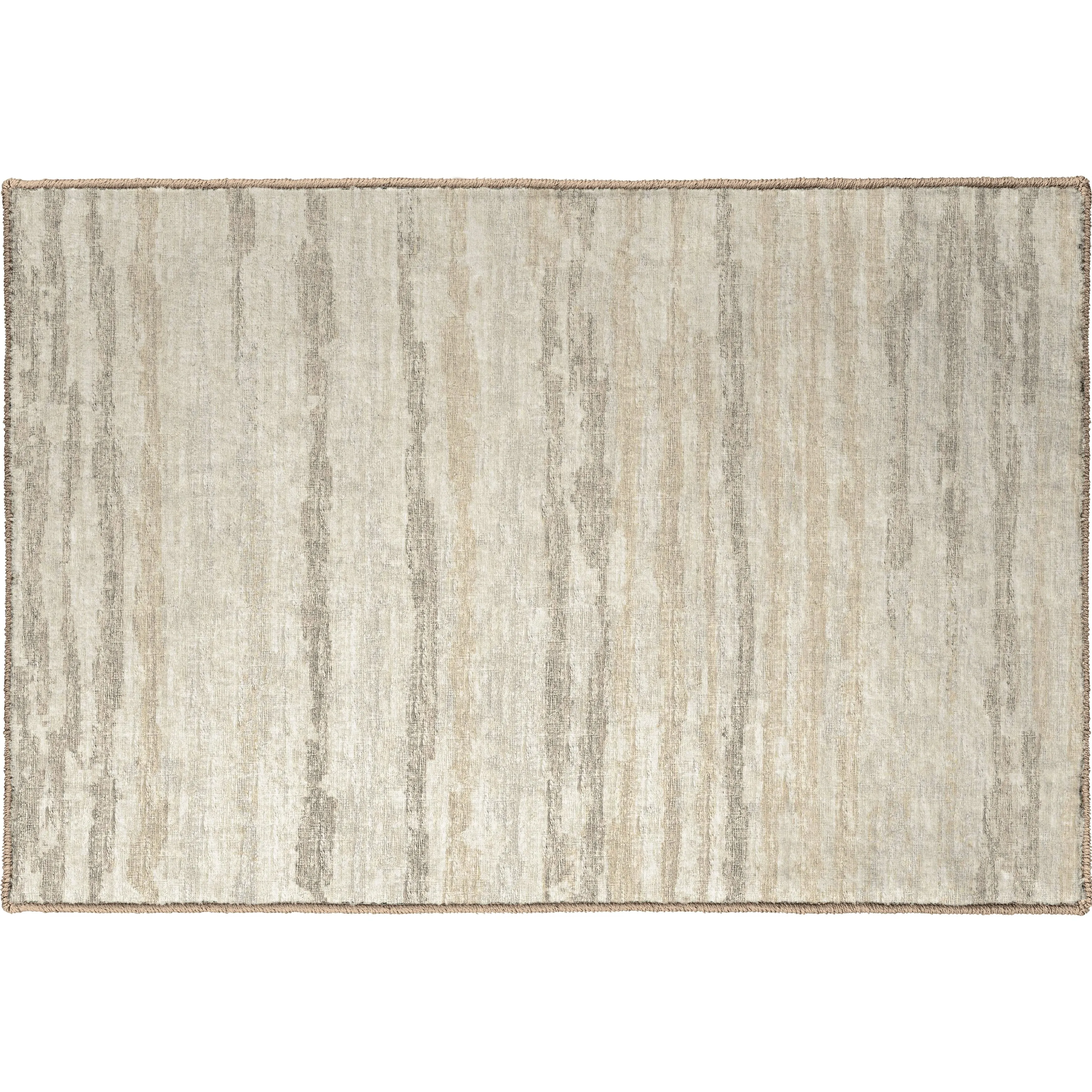 Indoor/ Outdoor Bravado Abstract Striped Baja Washable Area Rug