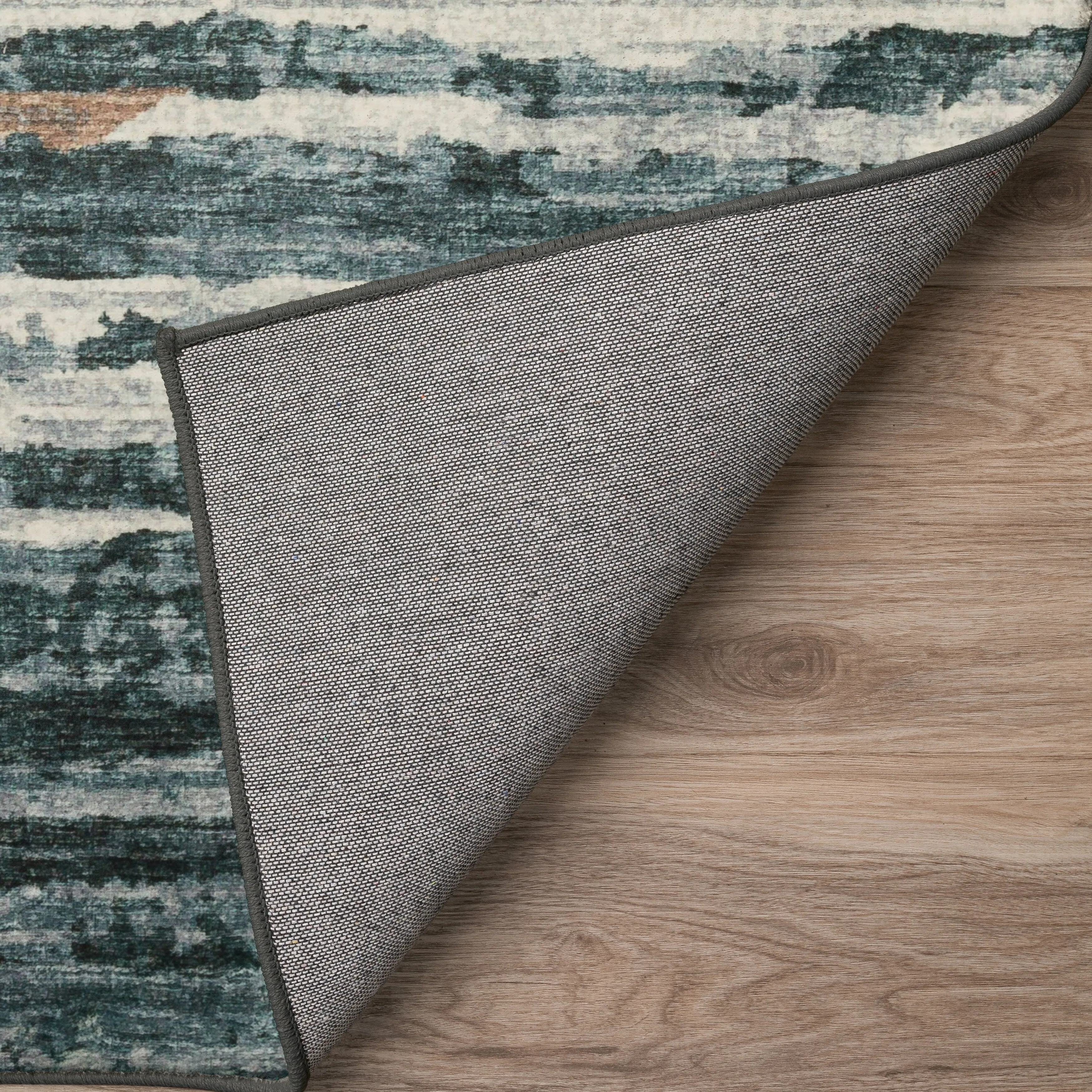 Indoor/ Outdoor Bravado Abstract Striped Baja Washable Area Rug
