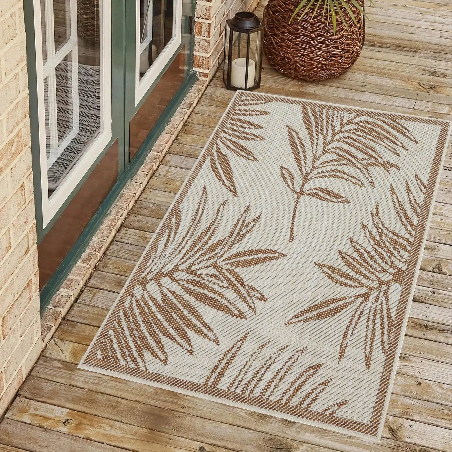 Indoor/Outdoor Area Rug/ Runner/ Doormat -Machine Washable. Weather and UV Resistant-Waterproof-Liana