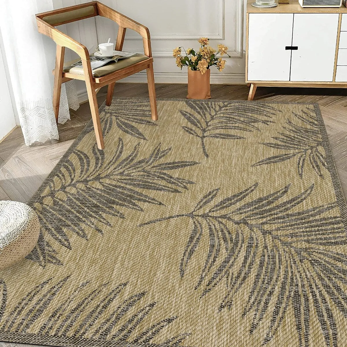 Indoor/Outdoor Area Rug/ Runner/ Doormat -Machine Washable. Weather and UV Resistant-Waterproof-Liana