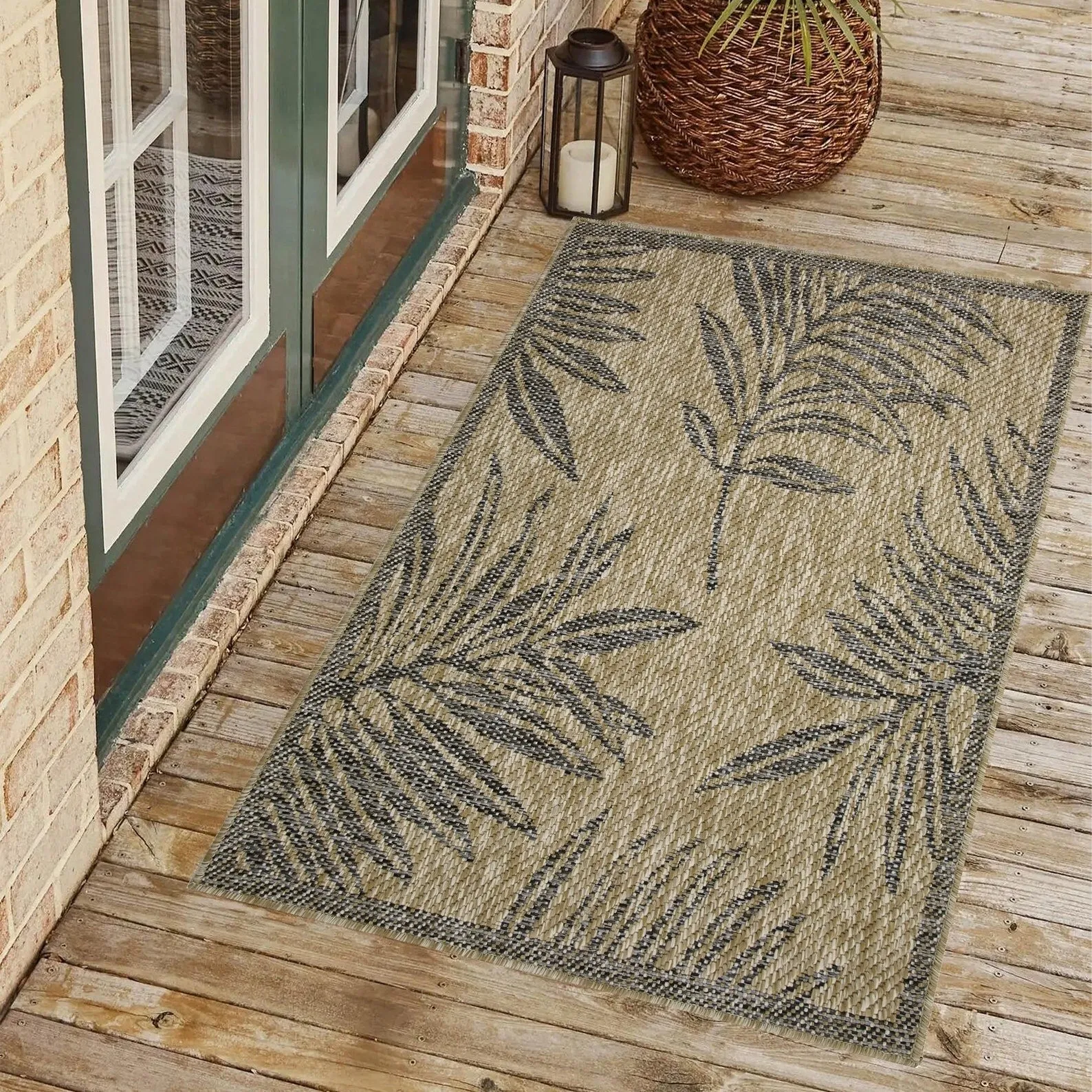 Indoor/Outdoor Area Rug/ Runner/ Doormat -Machine Washable. Weather and UV Resistant-Waterproof-Liana