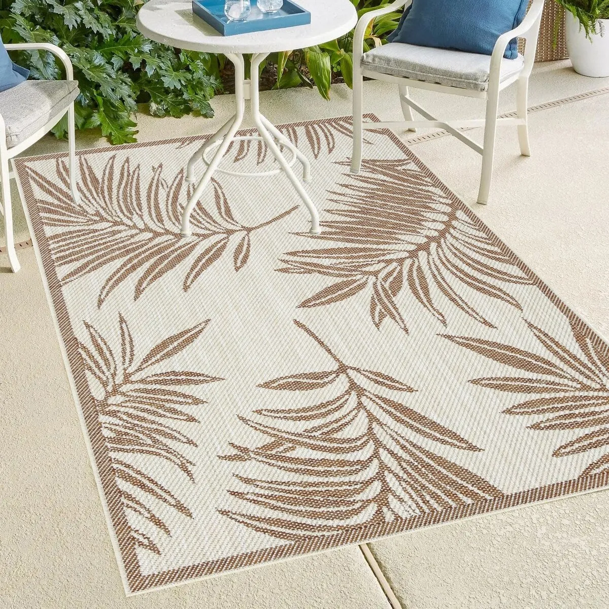 Indoor/Outdoor Area Rug/ Runner/ Doormat -Machine Washable. Weather and UV Resistant-Waterproof-Liana