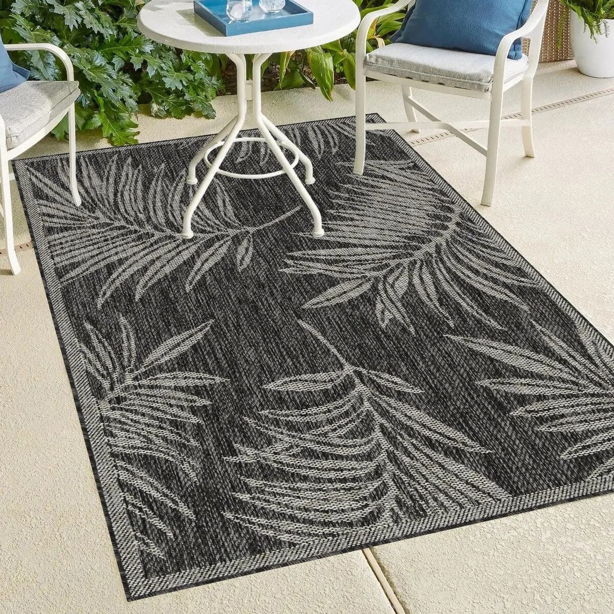 Indoor/Outdoor Area Rug/ Runner/ Doormat -Machine Washable. Weather and UV Resistant-Waterproof-Liana