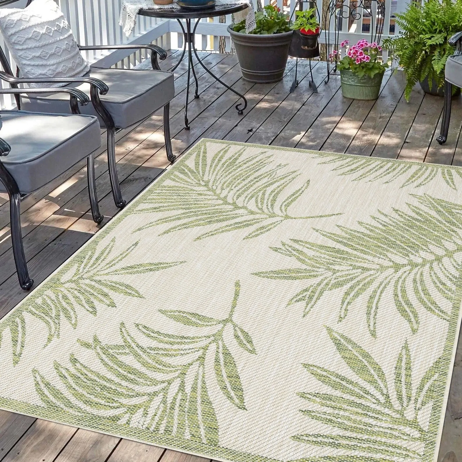 Indoor/Outdoor Area Rug/ Runner/ Doormat -Machine Washable. Weather and UV Resistant-Waterproof-Liana