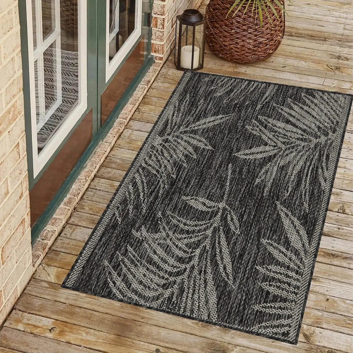 Indoor/Outdoor Area Rug/ Runner/ Doormat -Machine Washable. Weather and UV Resistant-Waterproof-Liana