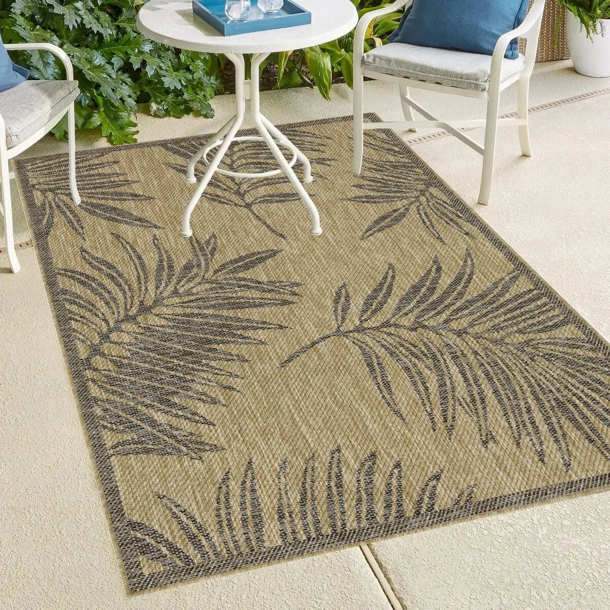 Indoor/Outdoor Area Rug/ Runner/ Doormat -Machine Washable. Weather and UV Resistant-Waterproof-Liana