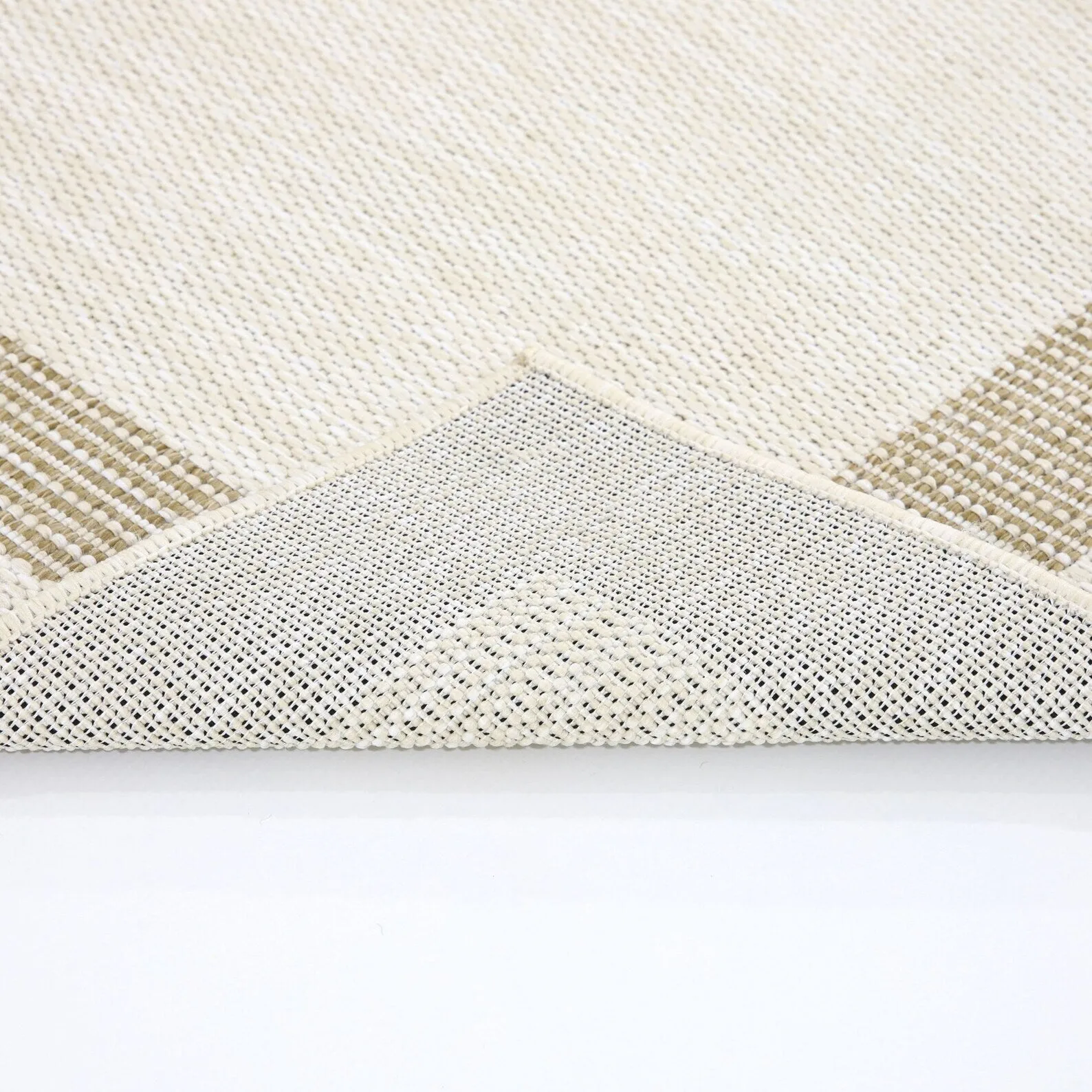 Indoor/Outdoor Area Rug/ Runner/ Doormat- Natural & Black & Red & Taupe Color -Machine Washable. Weather and UV Resistant-Azelia