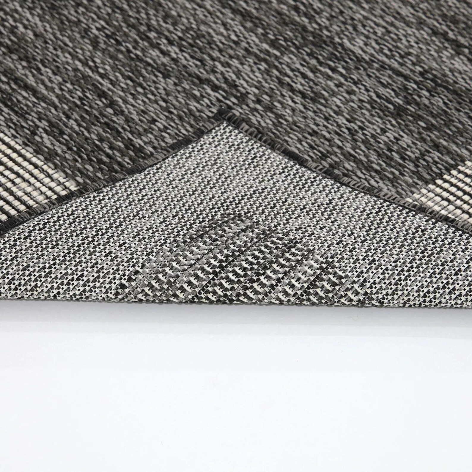 Indoor/Outdoor Area Rug/ Runner/ Doormat- Natural & Black & Red & Taupe Color -Machine Washable. Weather and UV Resistant-Azelia