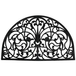 J&M French Arch Half Round Rubber Doormat 24x36 - 24x36