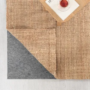 Jani Premium All-Surface Non-Slip 5' x 8'. Gray/Tan. Rectangle Rug Pad - Extra Strong. Protective. Anti-Slip for Hardwood Floors