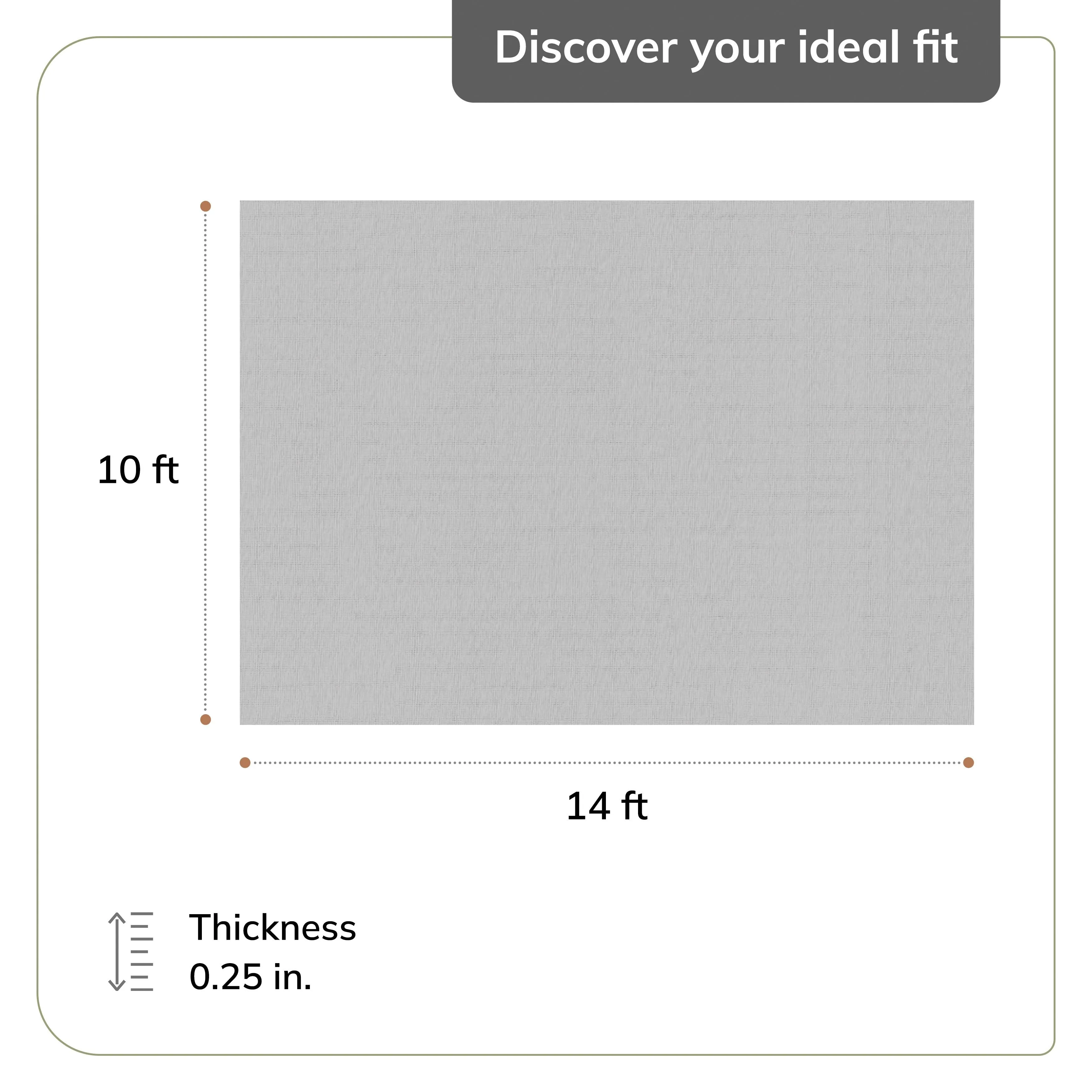 Jani Premium All-Surface Non-Slip 5' x 8'. Gray/Tan. Rectangle Rug Pad - Extra Strong. Protective. Anti-Slip for Hardwood Floors
