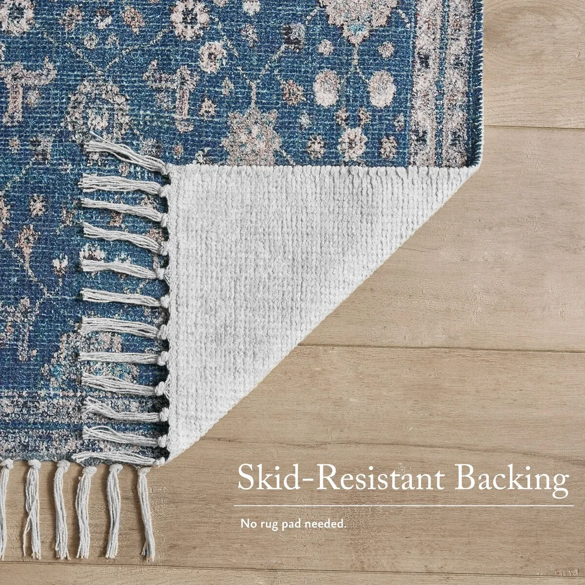 Jessica Simpson Machine Washable. Slip Resistant Accent and Runner Rugs with Fringe