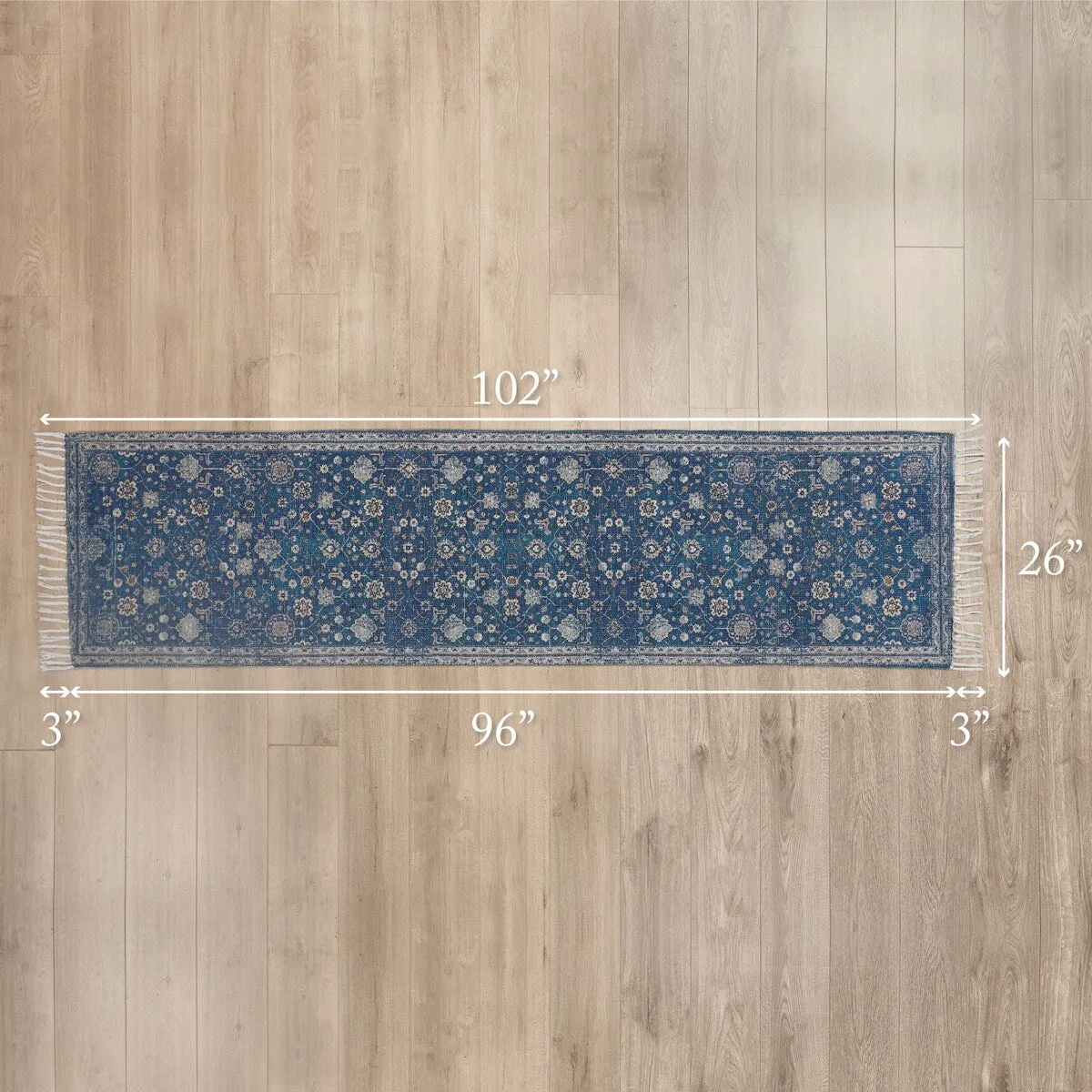 Jessica Simpson Machine Washable. Slip Resistant Accent and Runner Rugs with Fringe