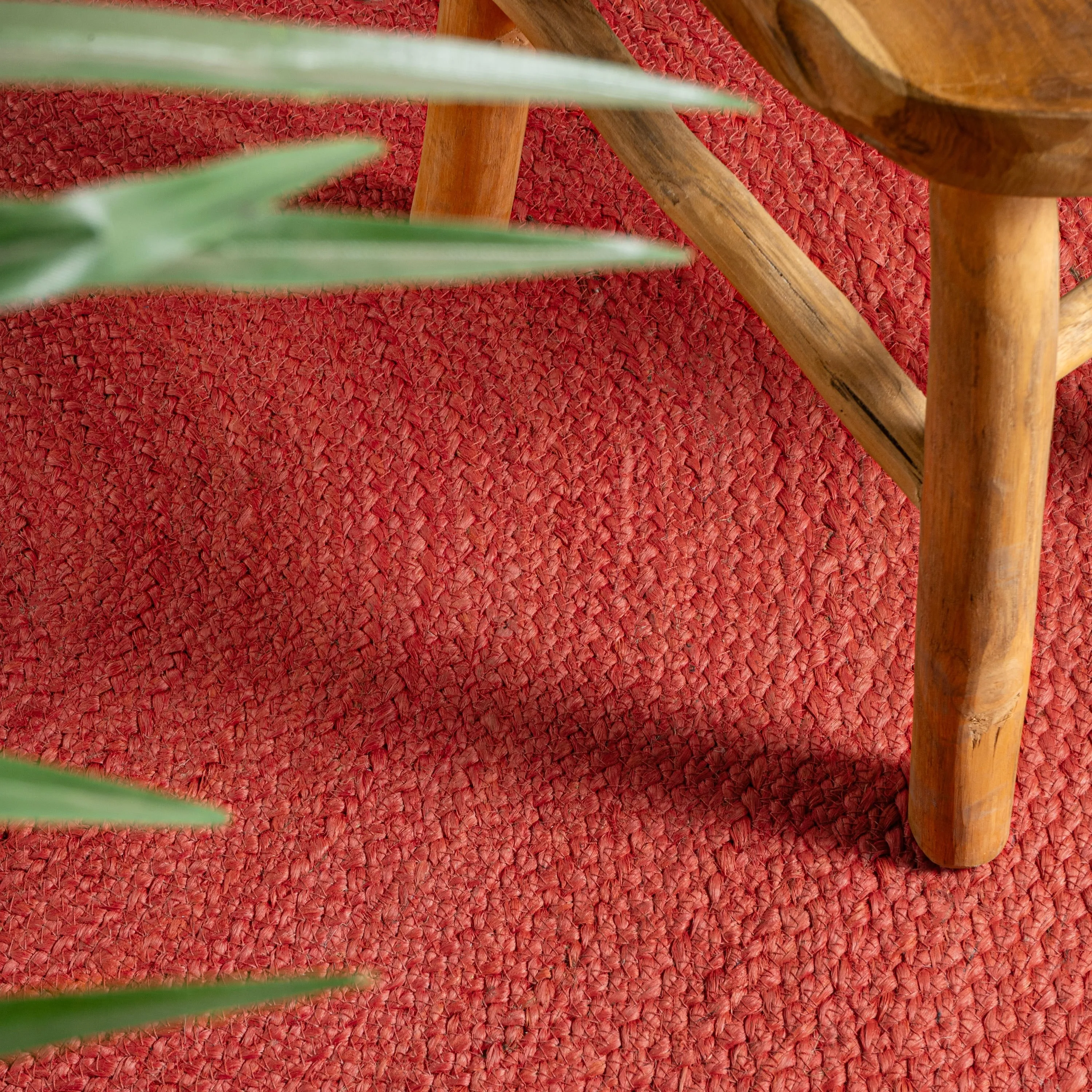 JONATHAN Y Abyss Braided Coastal Cottage Round Jute Area Rug