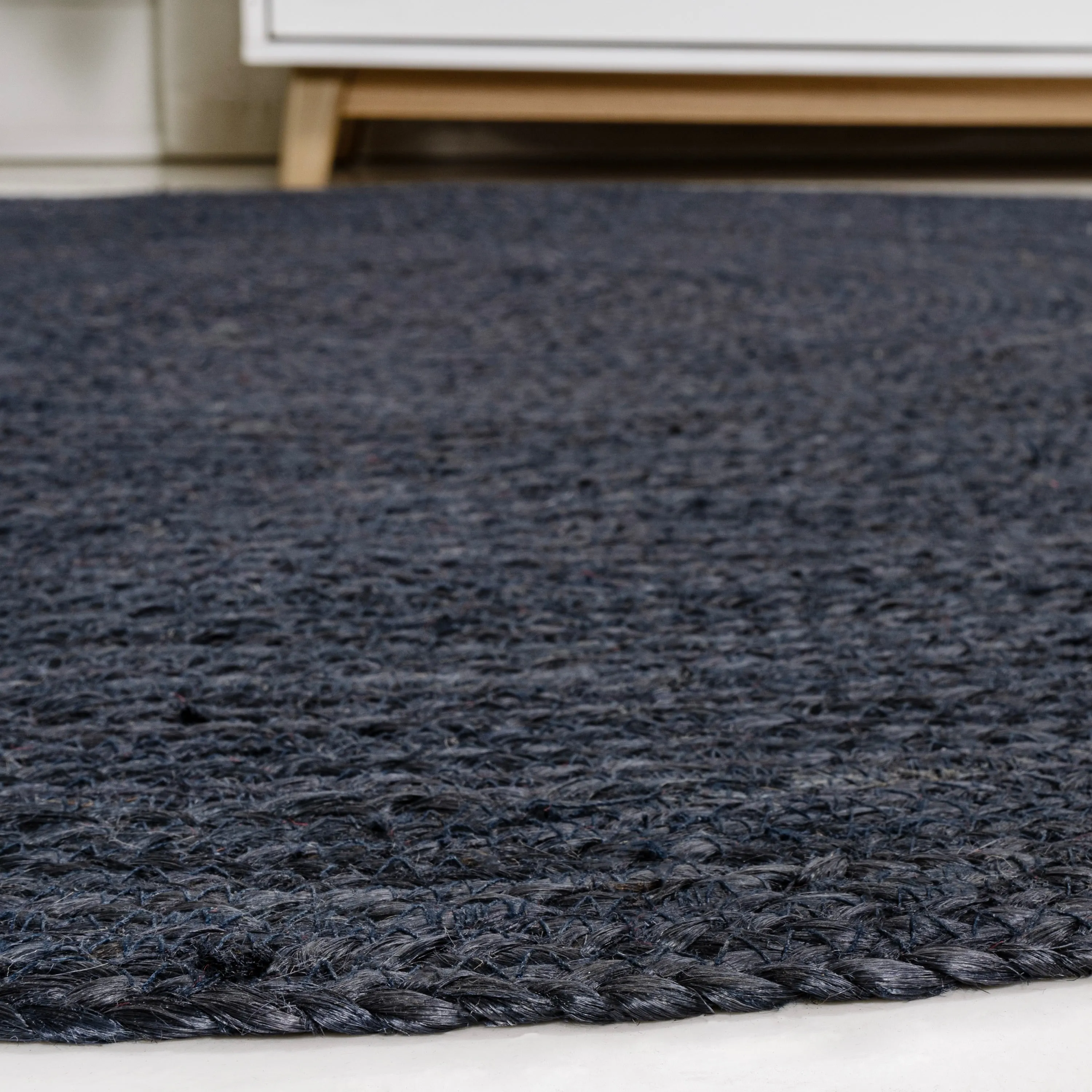 JONATHAN Y Abyss Braided Coastal Cottage Round Jute Area Rug