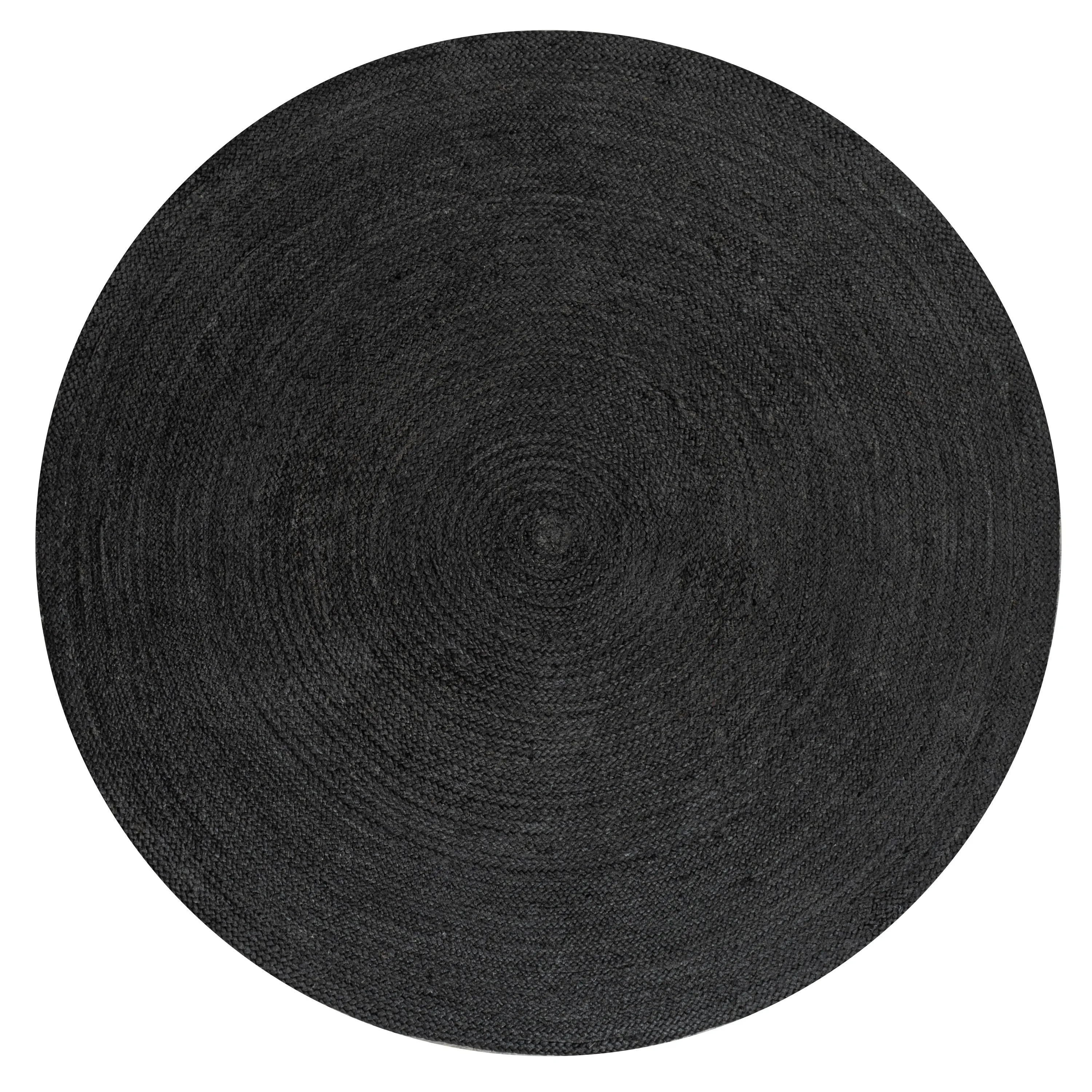 JONATHAN Y Abyss Braided Coastal Cottage Round Jute Area Rug