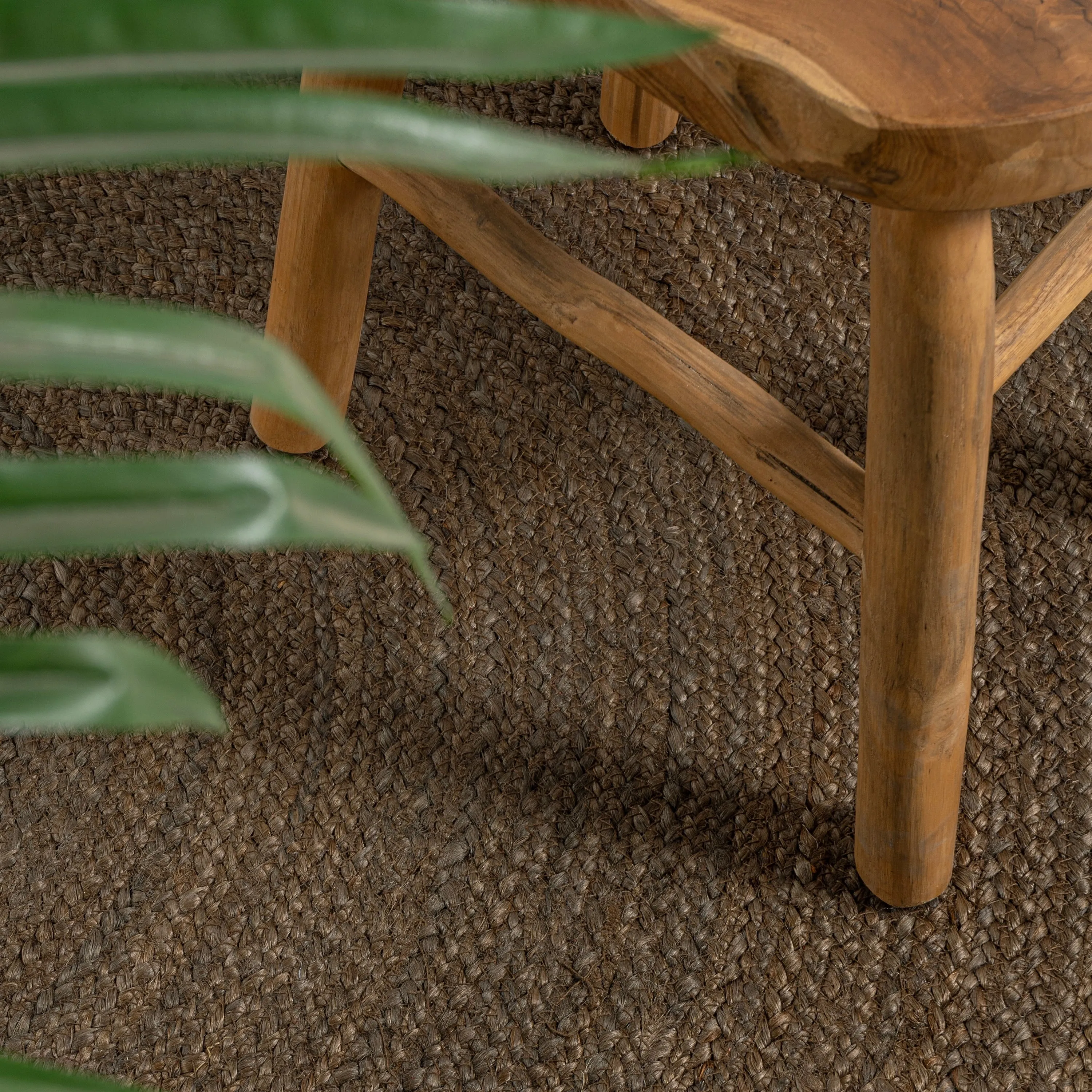 JONATHAN Y Abyss Braided Coastal Cottage Round Jute Area Rug