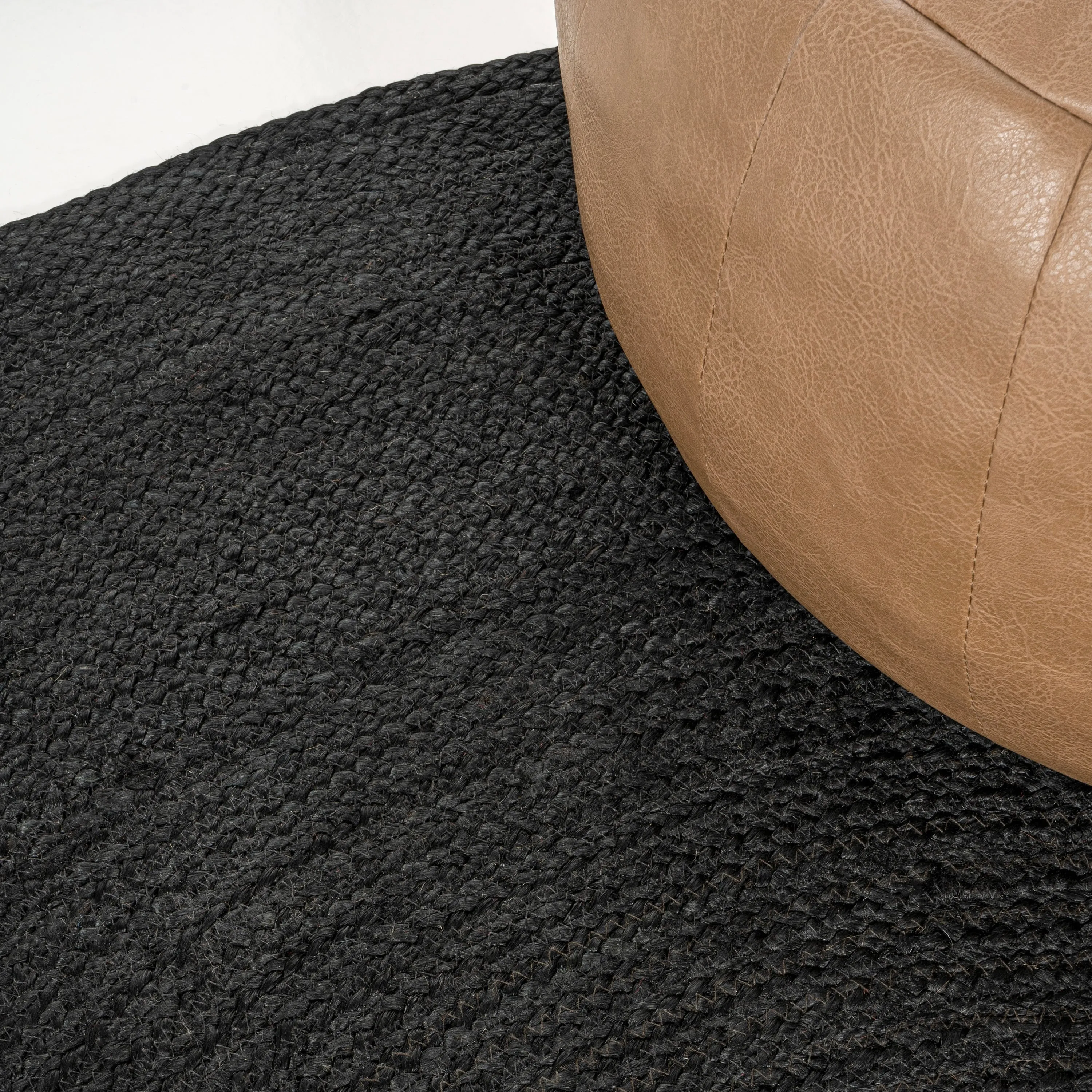JONATHAN Y Abyss Braided Coastal Cottage Round Jute Area Rug