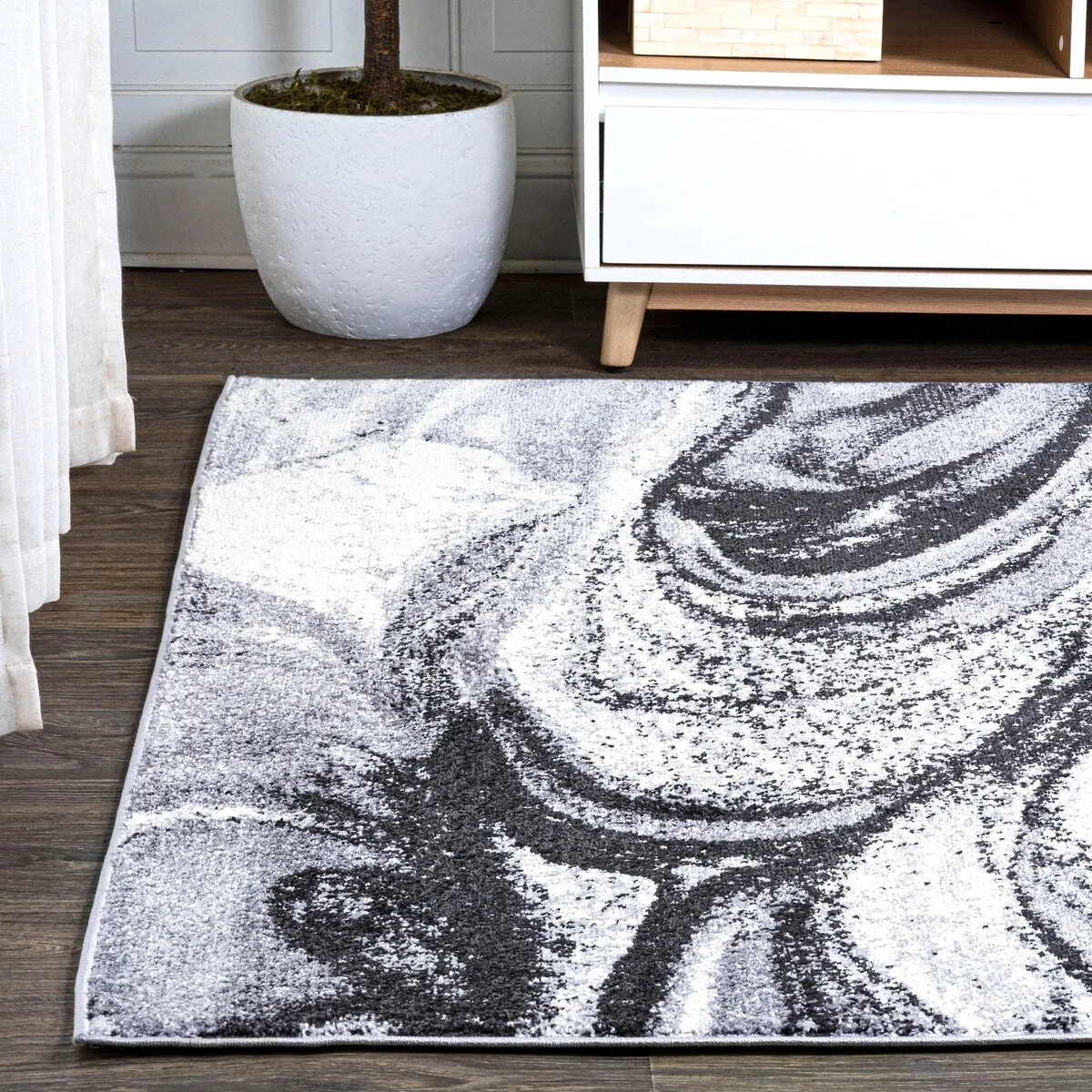 JONATHAN Y Alcudia Abstract Marble Contemporary Area Rug