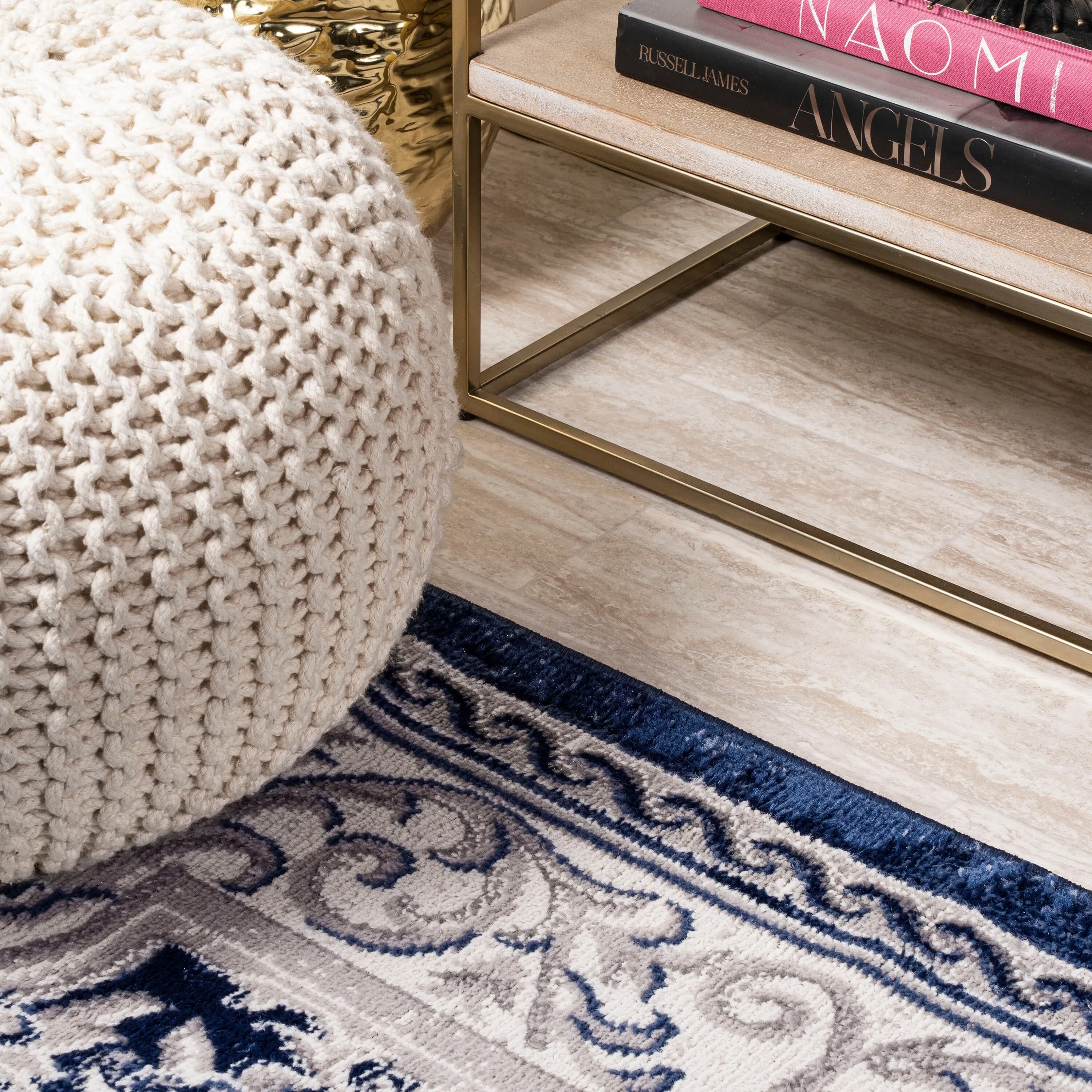 JONATHAN Y Amir Cottage Medallion Area Rug
