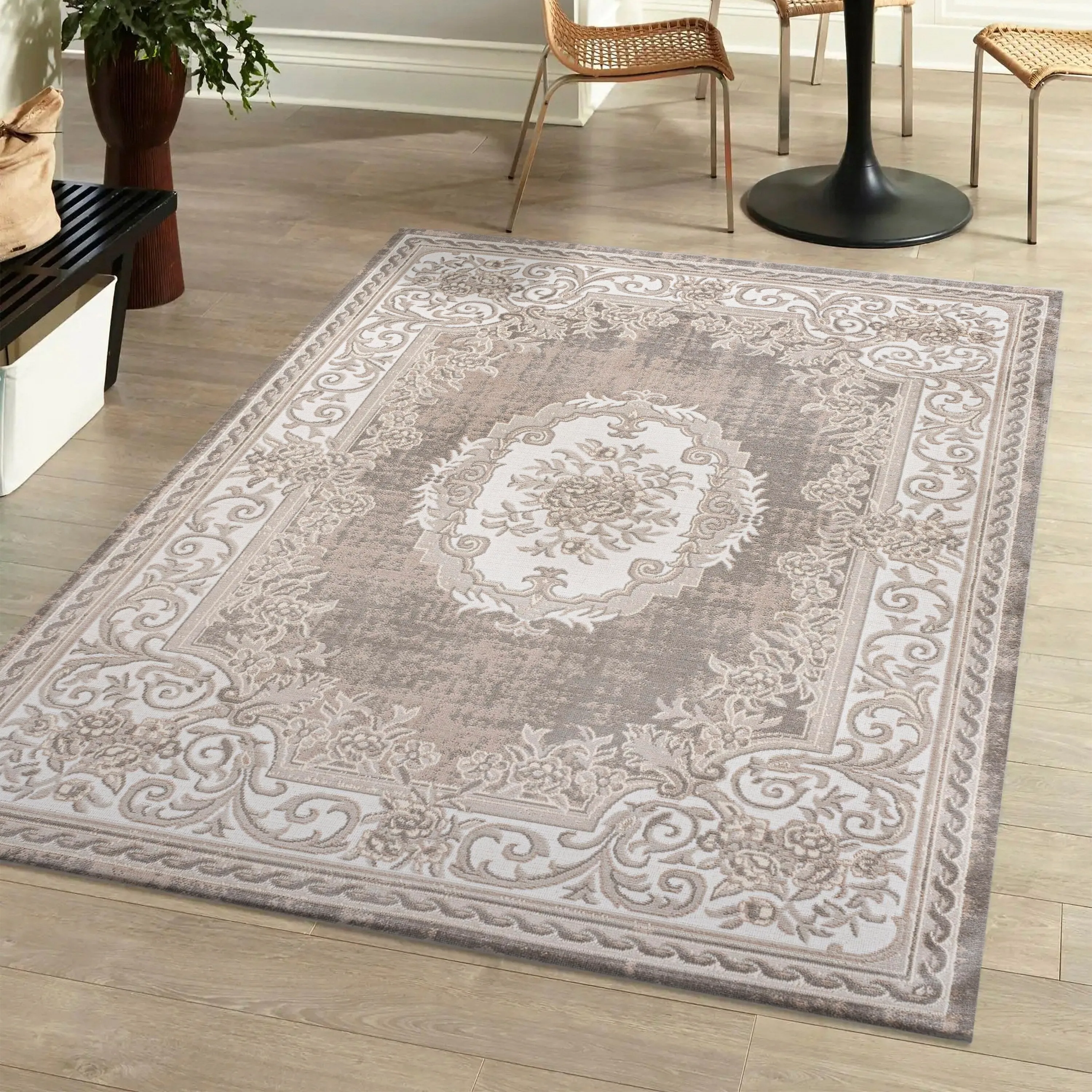 JONATHAN Y Amir Cottage Medallion Area Rug