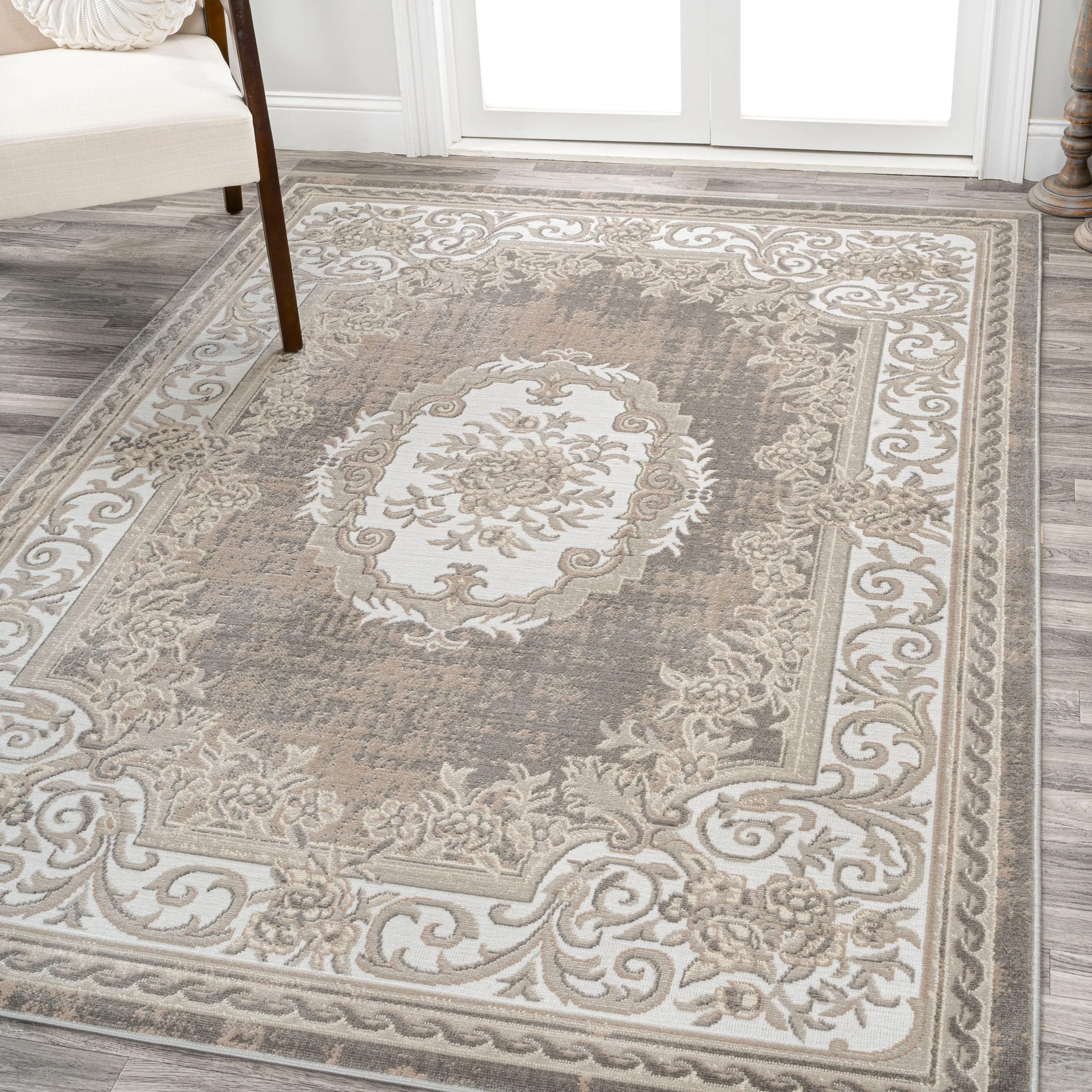JONATHAN Y Amir Cottage Medallion Area Rug