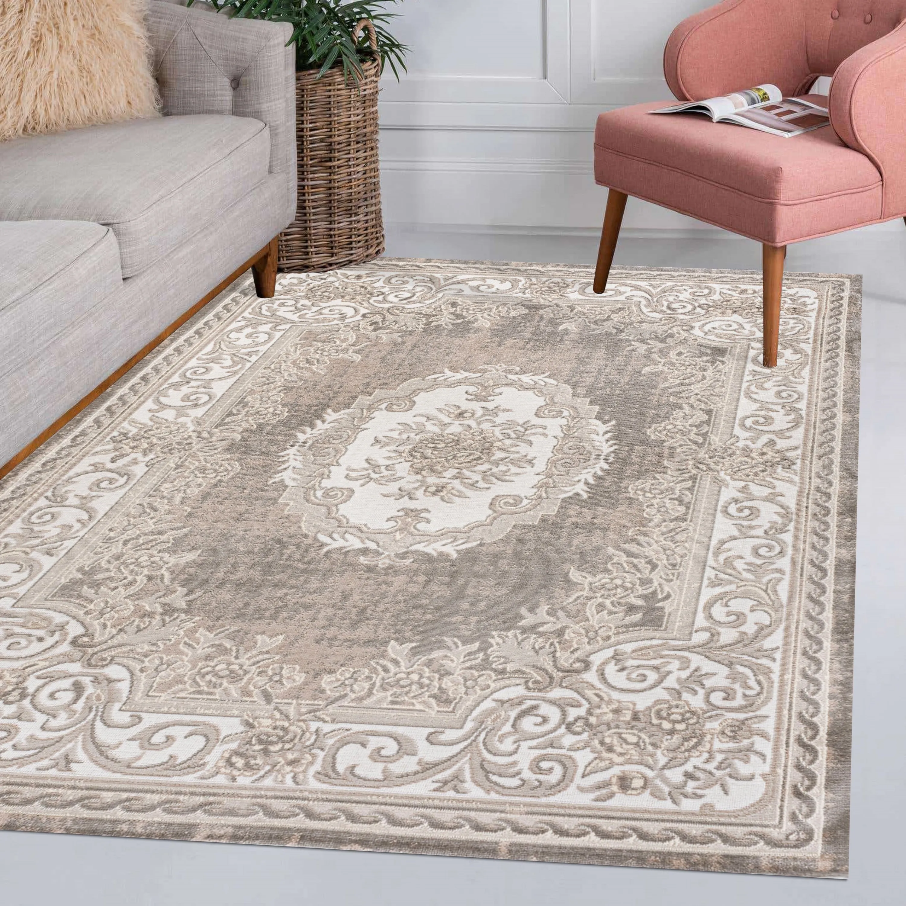JONATHAN Y Amir Cottage Medallion Area Rug