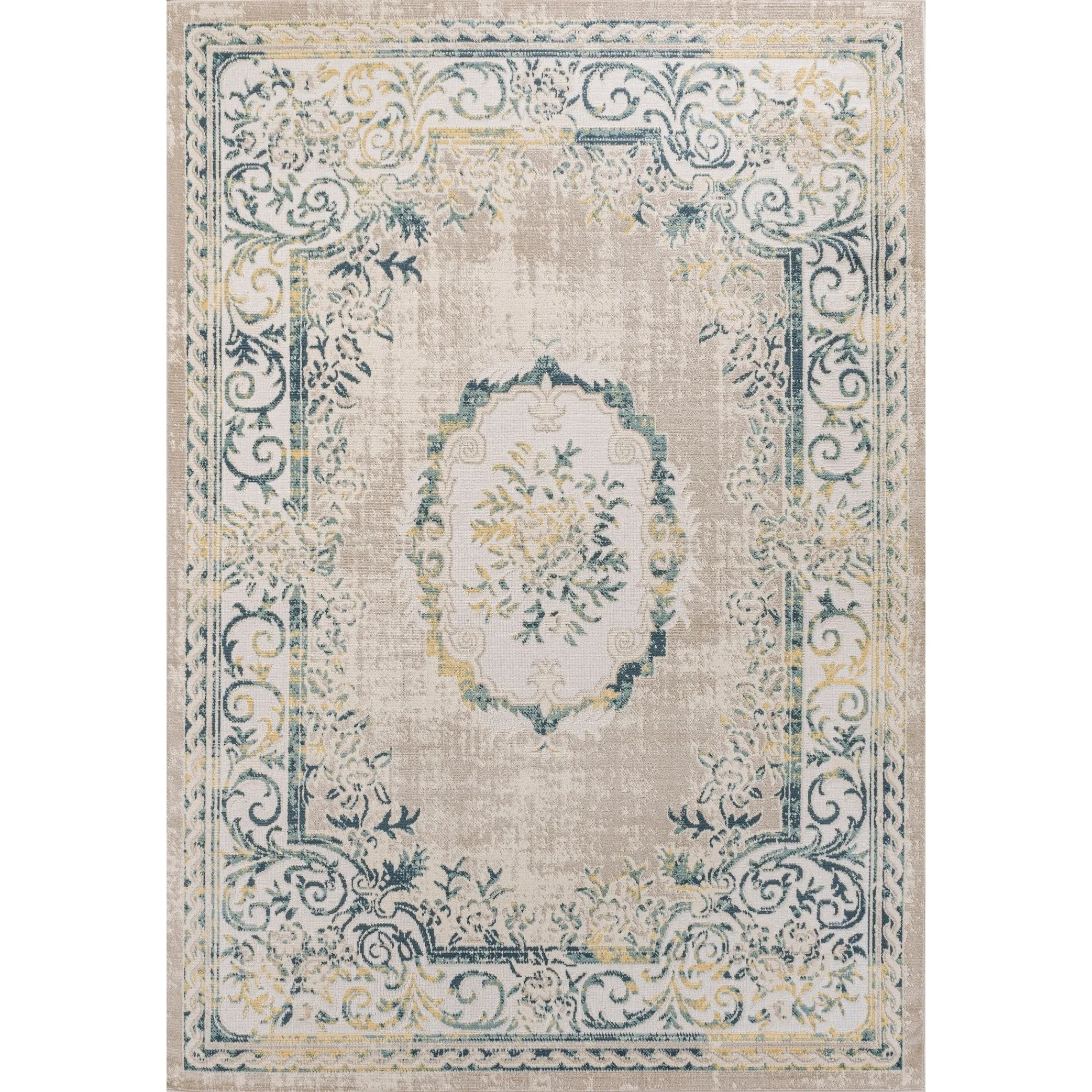 JONATHAN Y Amir Cottage Medallion Area Rug