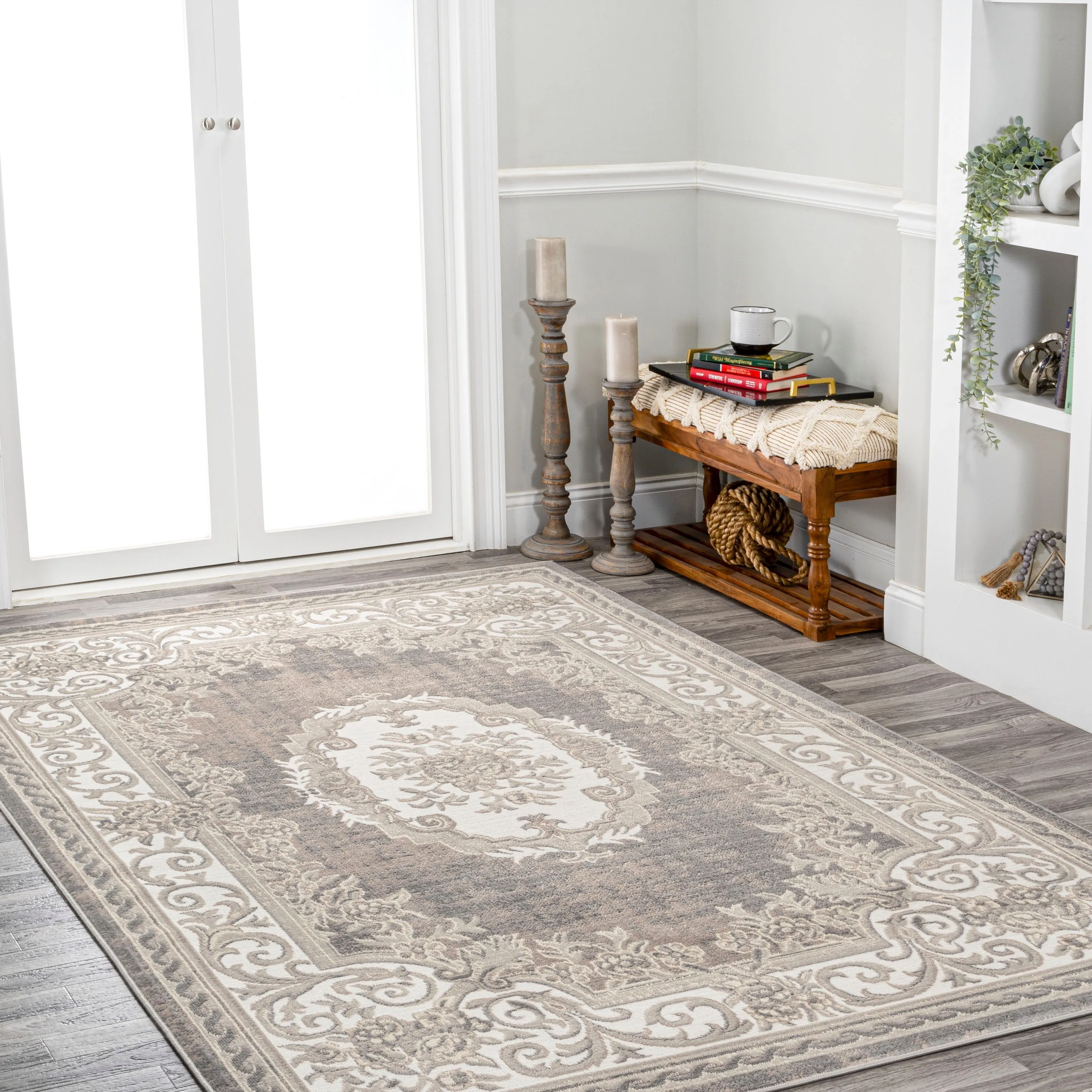 JONATHAN Y Amir Cottage Medallion Area Rug
