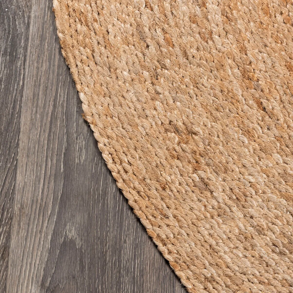JONATHAN Y Bodhi Round Natural Jute Braided Circle Area Rug