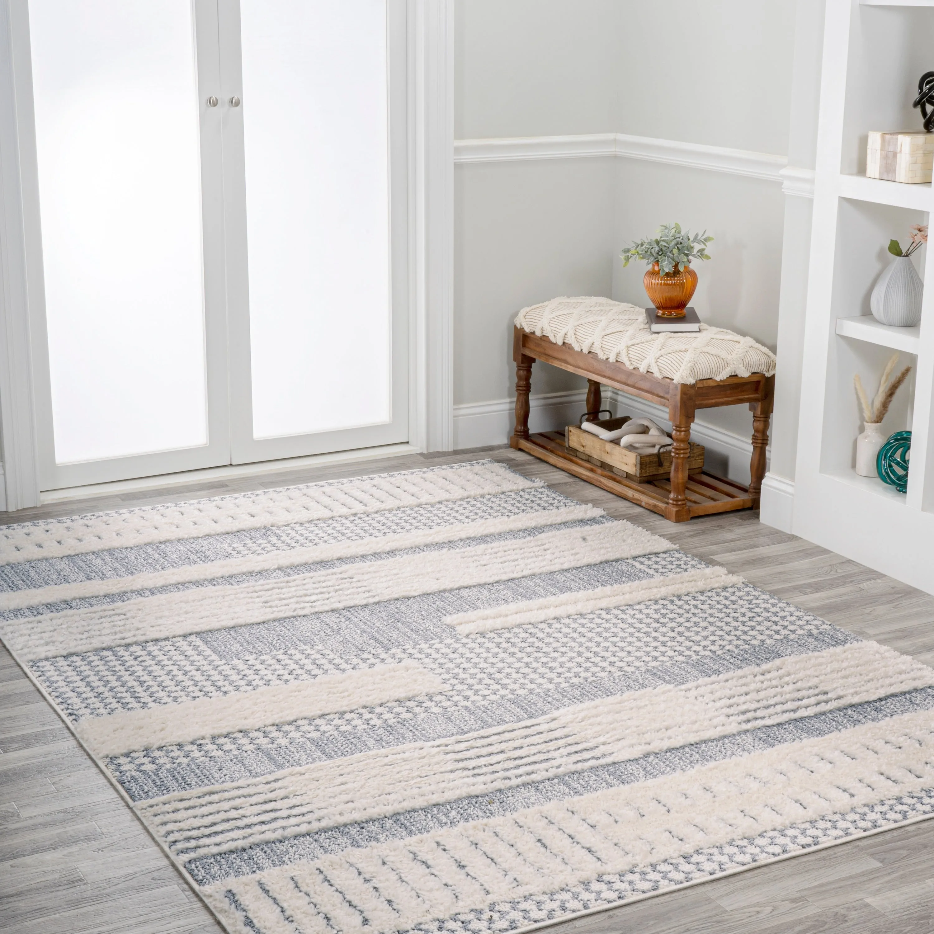 JONATHAN Y Elin Modern Abstract Muted Flowers Area Rug