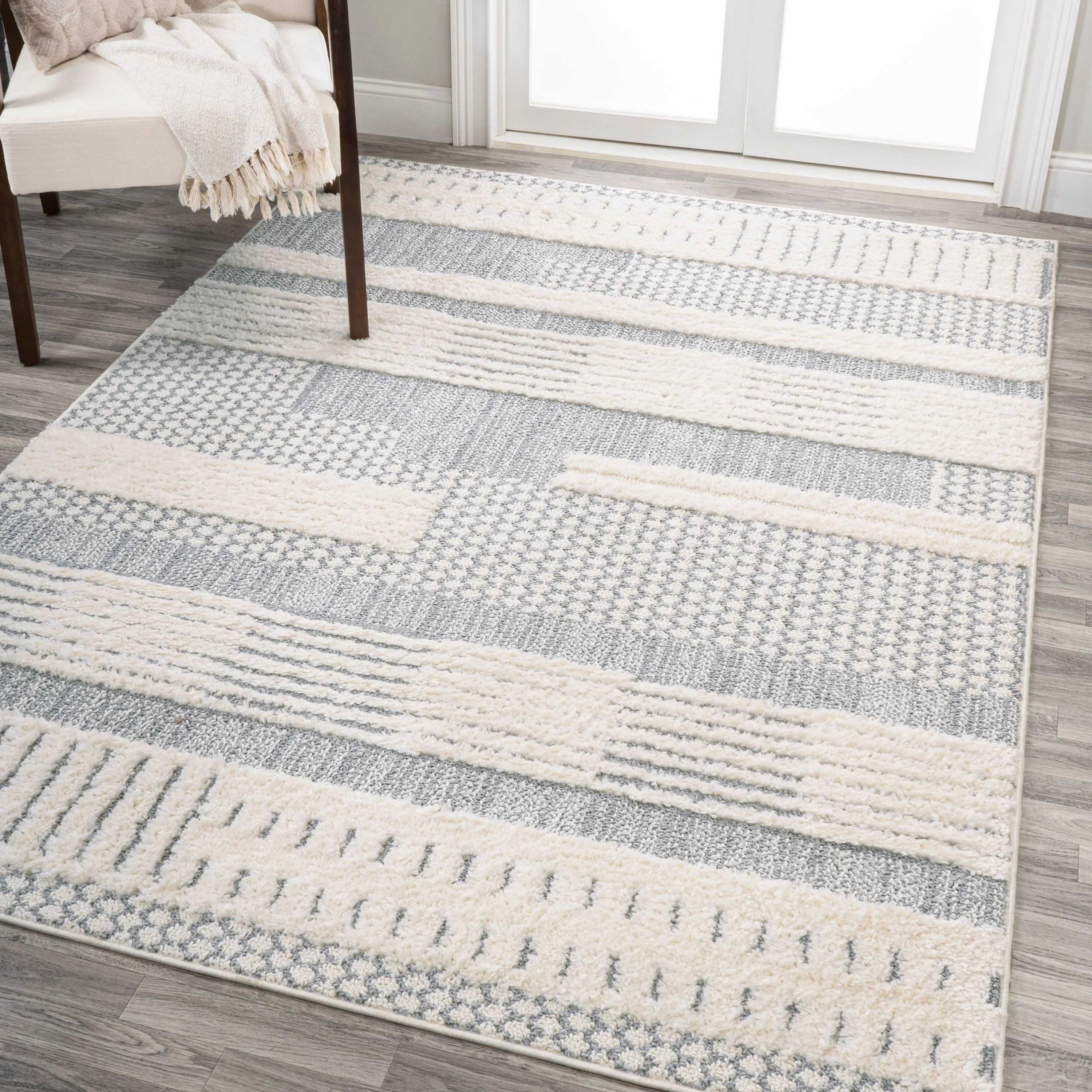 JONATHAN Y Elin Modern Abstract Muted Flowers Area Rug