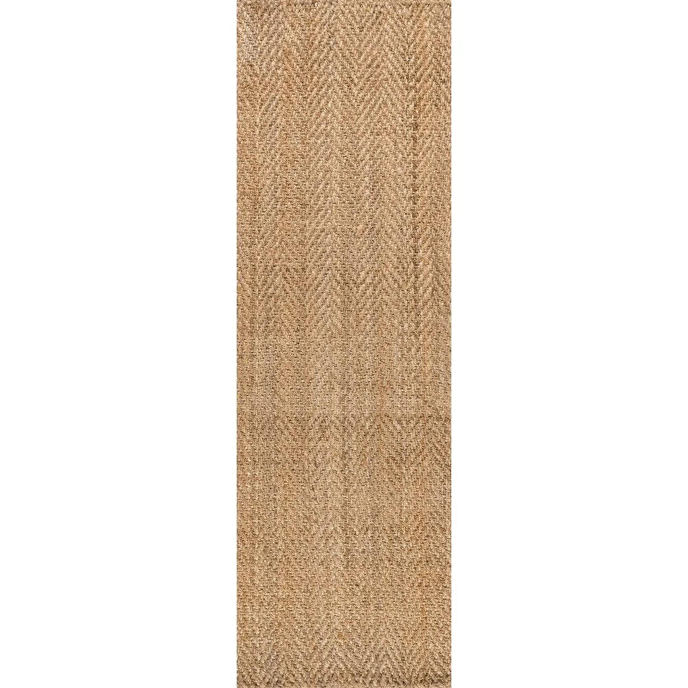 JONATHAN Y Estera Hand Woven Herringbone Chunky Jute Area Rug