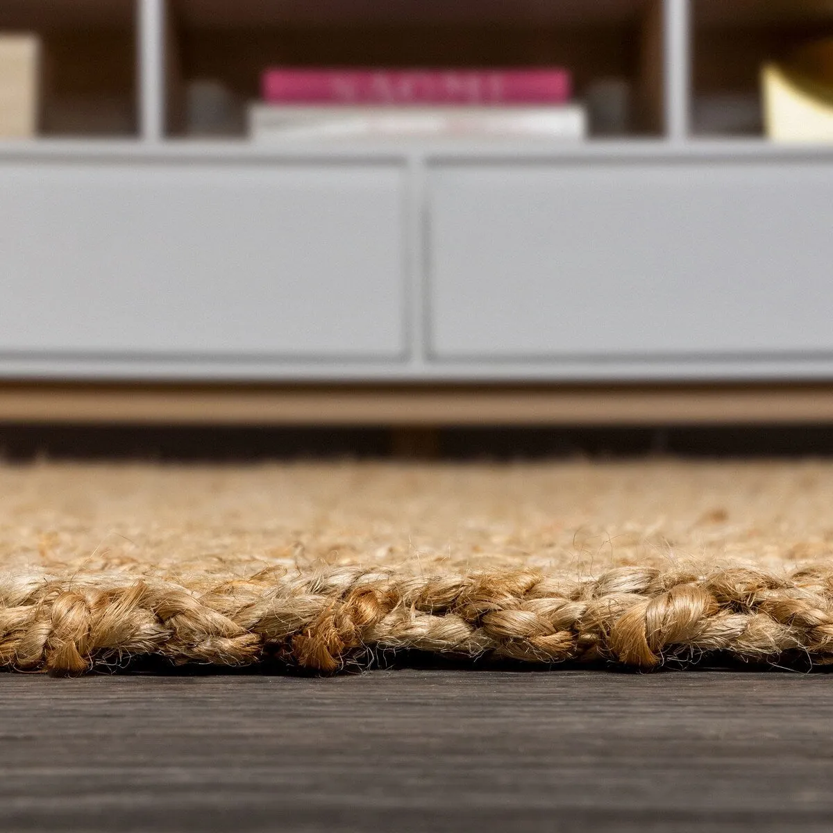 JONATHAN Y Estera Hand Woven Herringbone Chunky Jute Area Rug