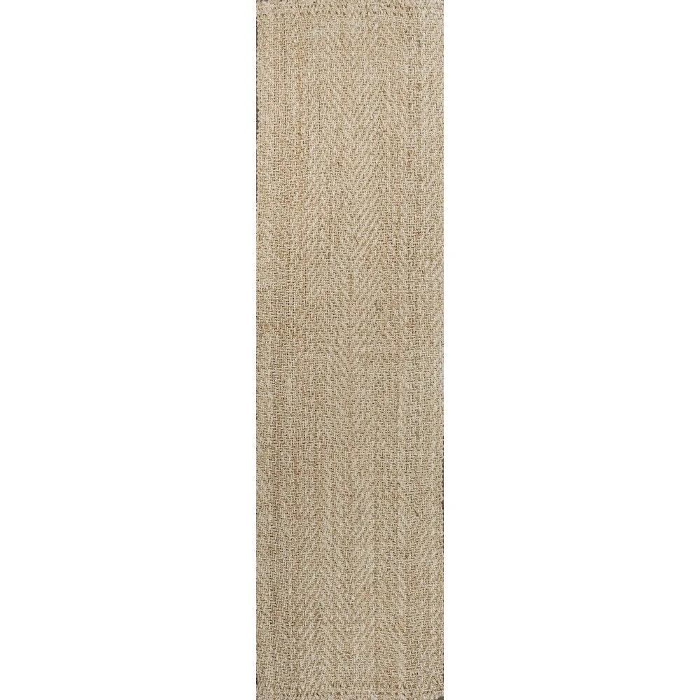 JONATHAN Y Estera Hand Woven Herringbone Chunky Jute Area Rug