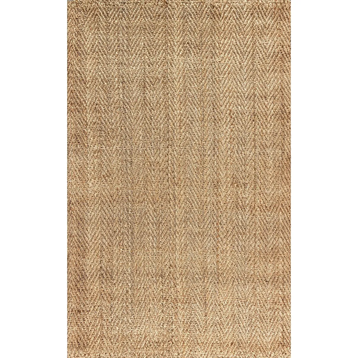 JONATHAN Y Estera Hand Woven Herringbone Chunky Jute Area Rug