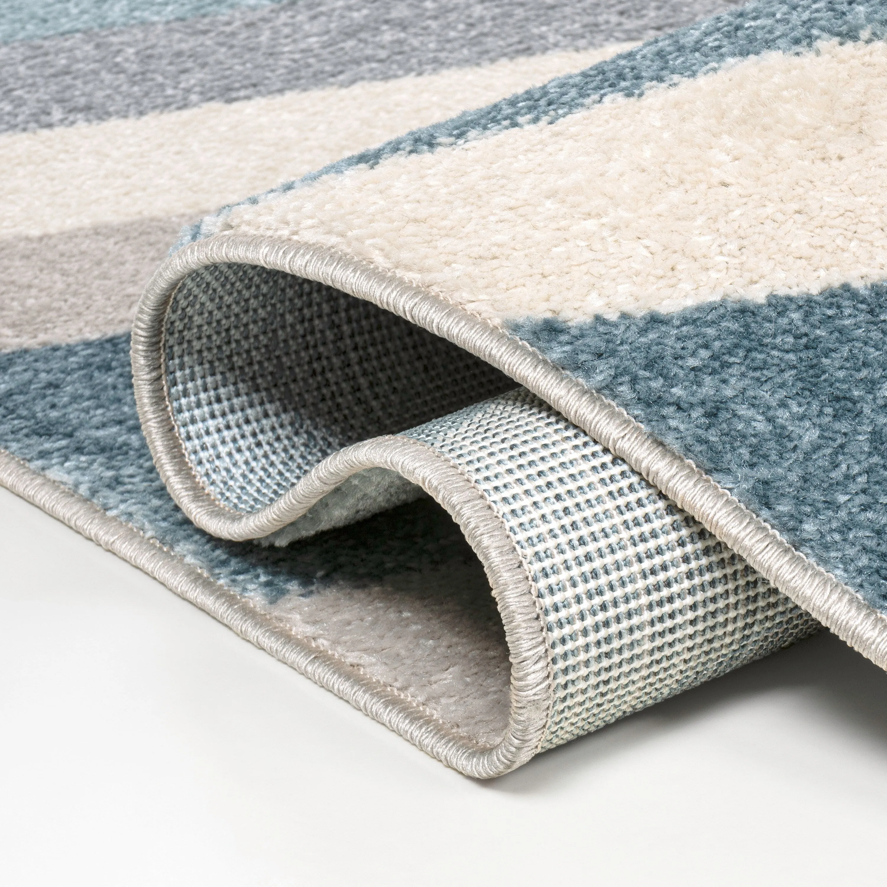 JONATHAN Y Kingdarr Rainbow Contemporary Stripe Multi Area Rug