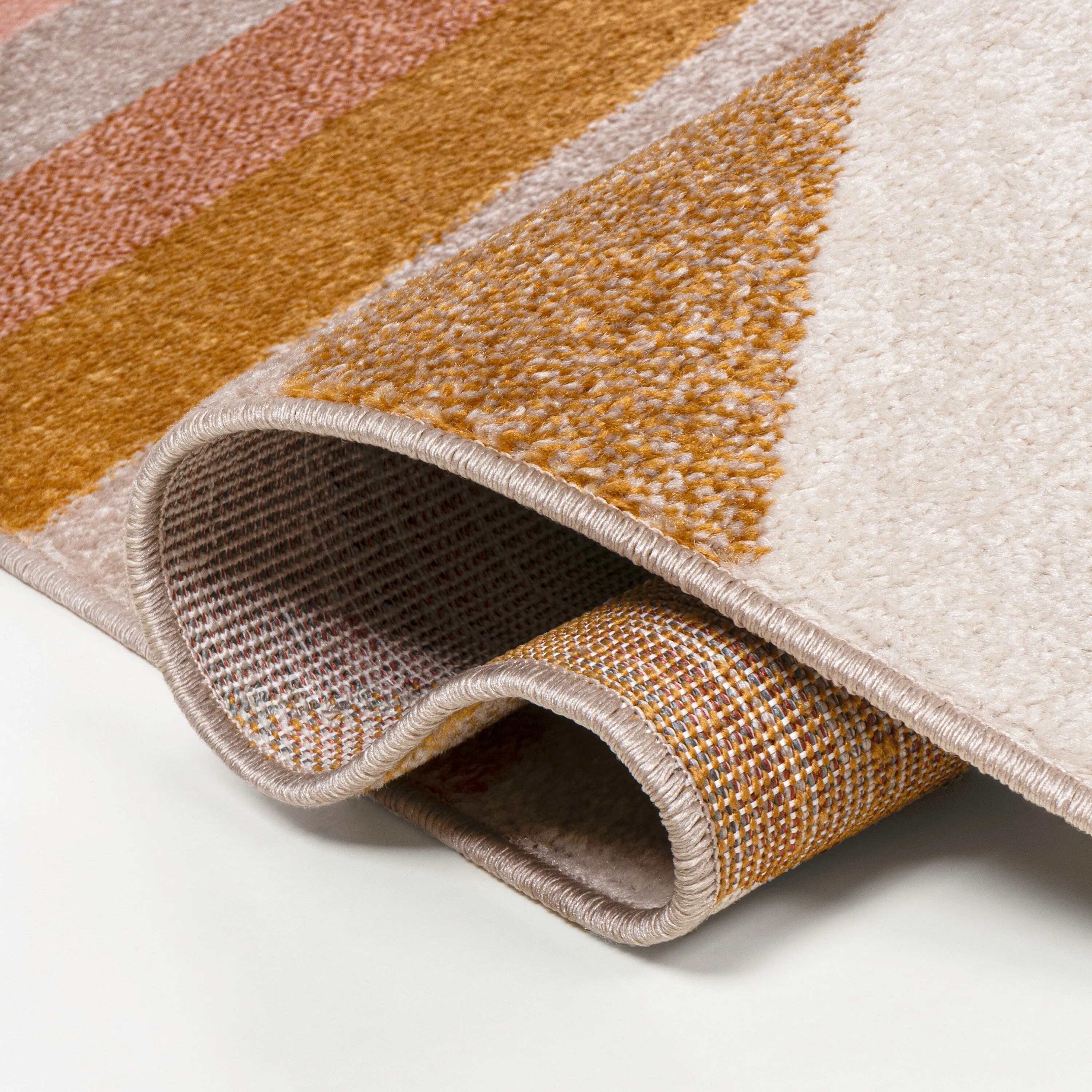 JONATHAN Y Kingdarr Rainbow Contemporary Stripe Multi Area Rug