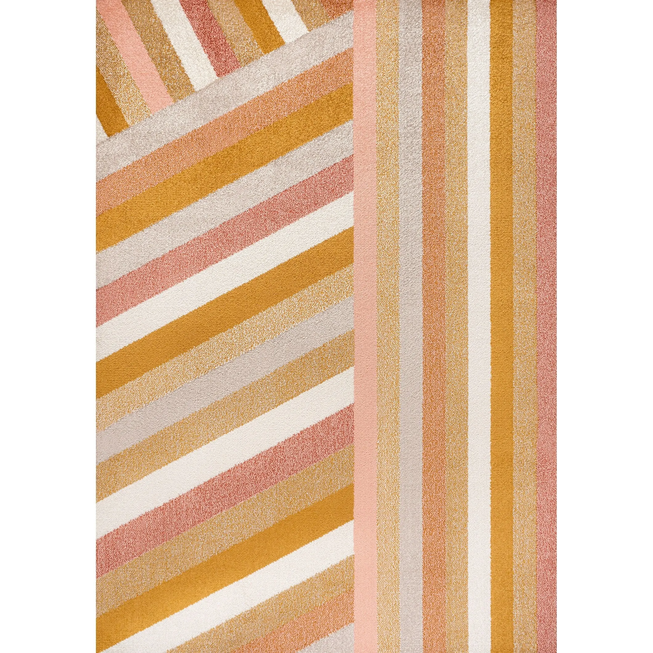 JONATHAN Y Kingdarr Rainbow Contemporary Stripe Multi Area Rug